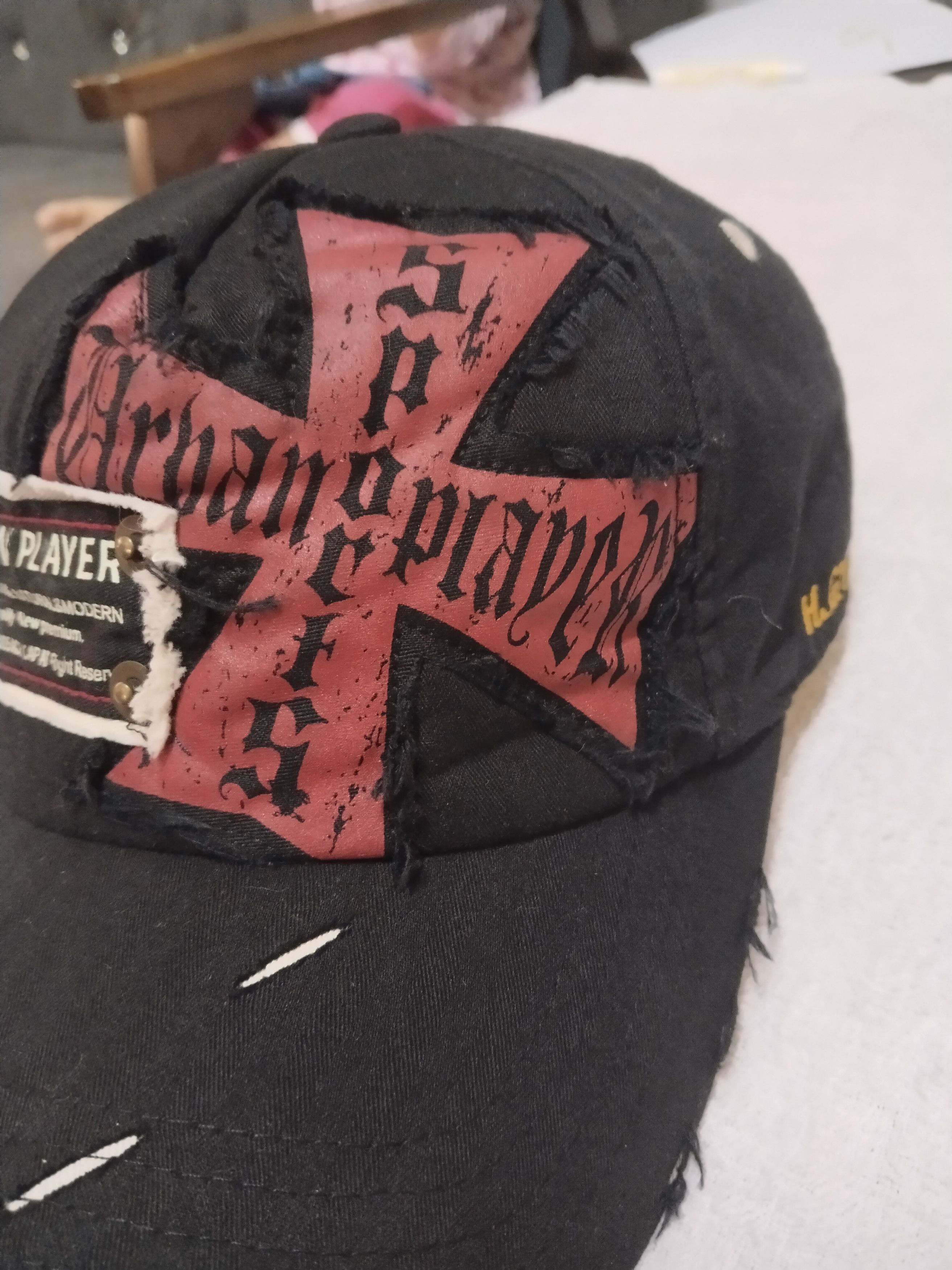 Vintage VINTAGE DISTRESSED RETRO DESIGN CAP HAT Size ONE SIZE - 3 Thumbnail