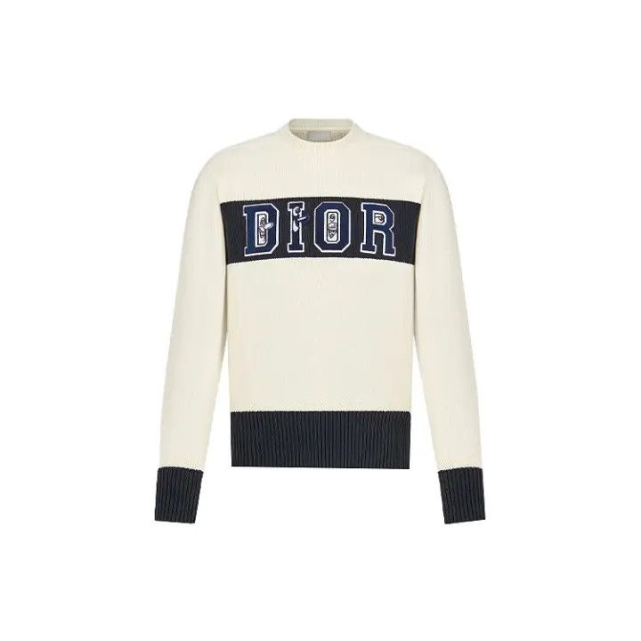 Dior Dior x Kenny Logo Knit Sweater for Men 0079 Size US S / EU 44-46 / 1 - 1 Thumbnail