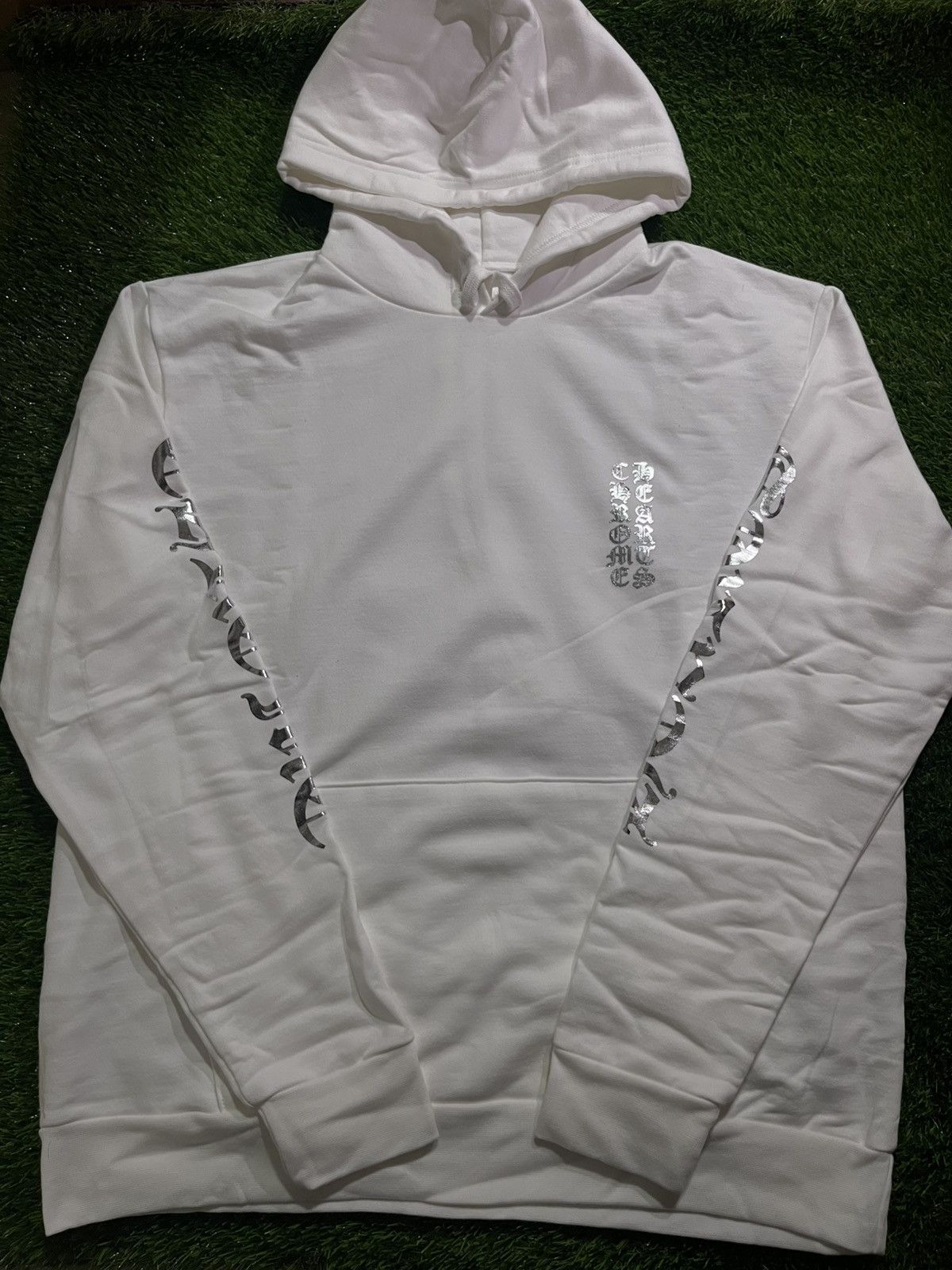 Chrome Hearts Chrome Hearts White Foil Hoodie Size Medium | Grailed