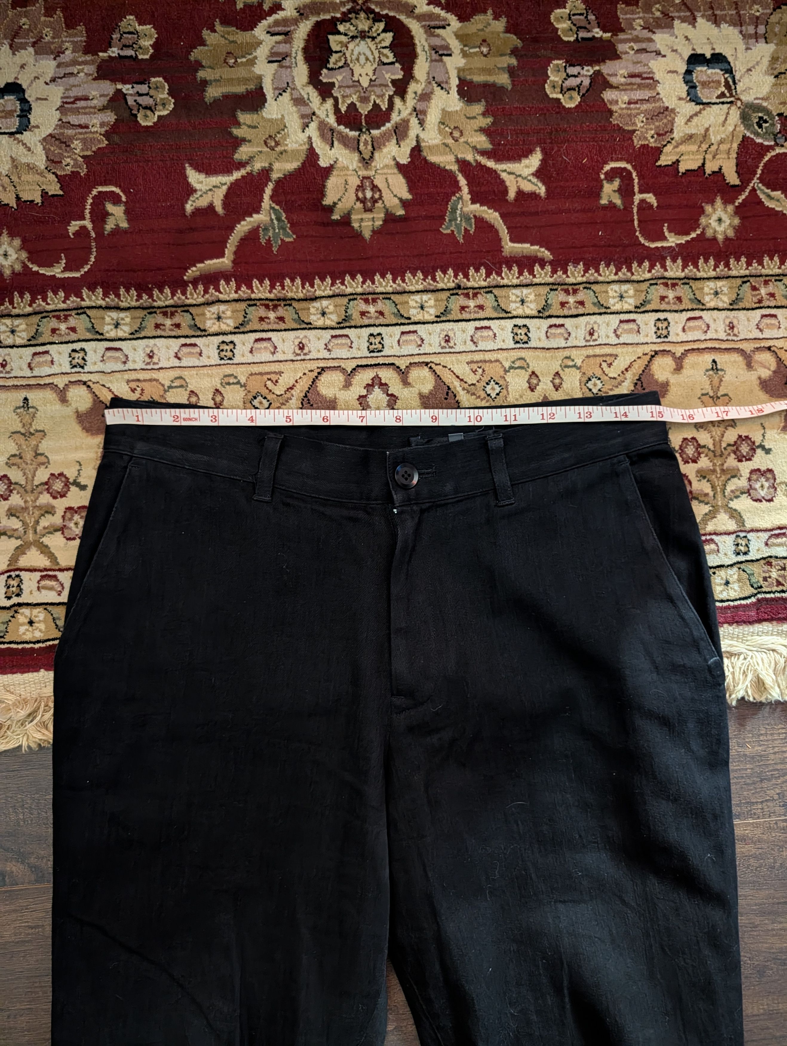 Yohji Yamamoto Vintage Noir+ Black Flared Bondage Jeans Japan Sz2 Size US 30 / EU 46 - 18 Thumbnail