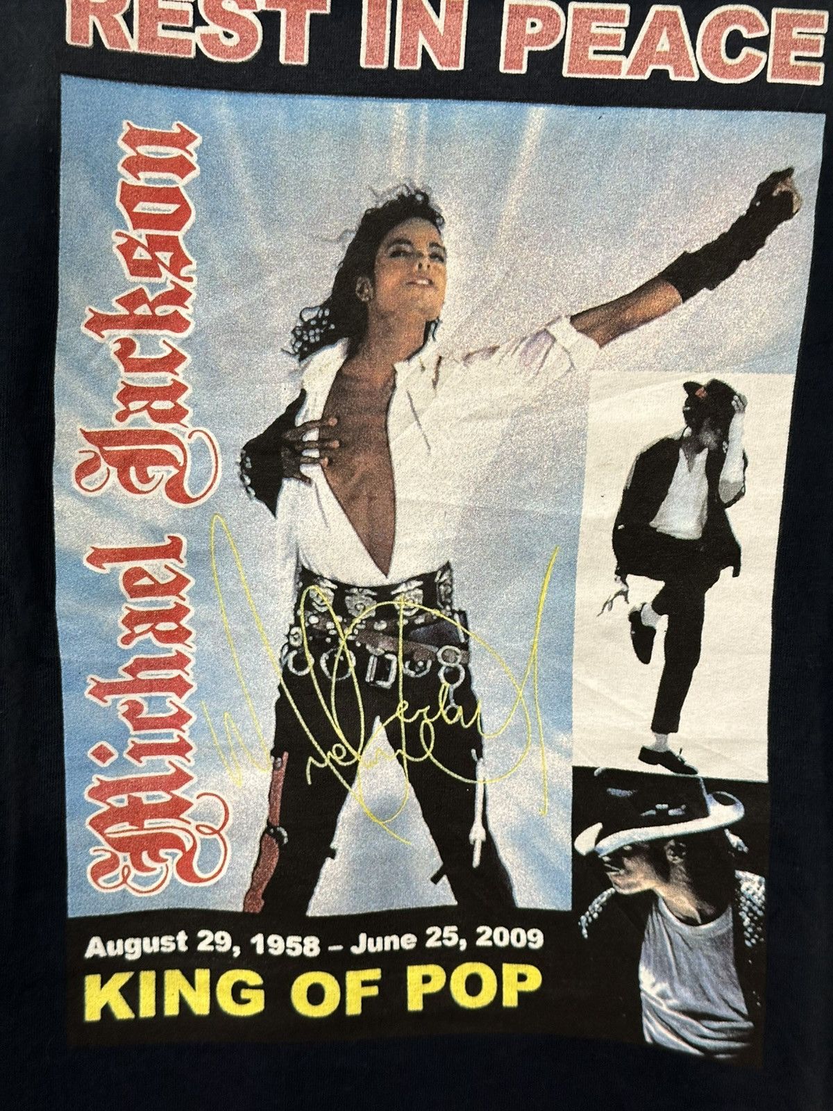 Alstyle Vintage y2k Michael Jackson "King of Pop" Tee Size US M / EU 48-50 / 2 - 3 Thumbnail