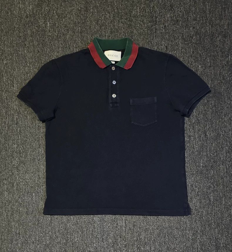 Gucci Gucci Short Sleeve Polo Shirt-yf Size US M / EU 48-50 / 2 - 1 Thumbnail