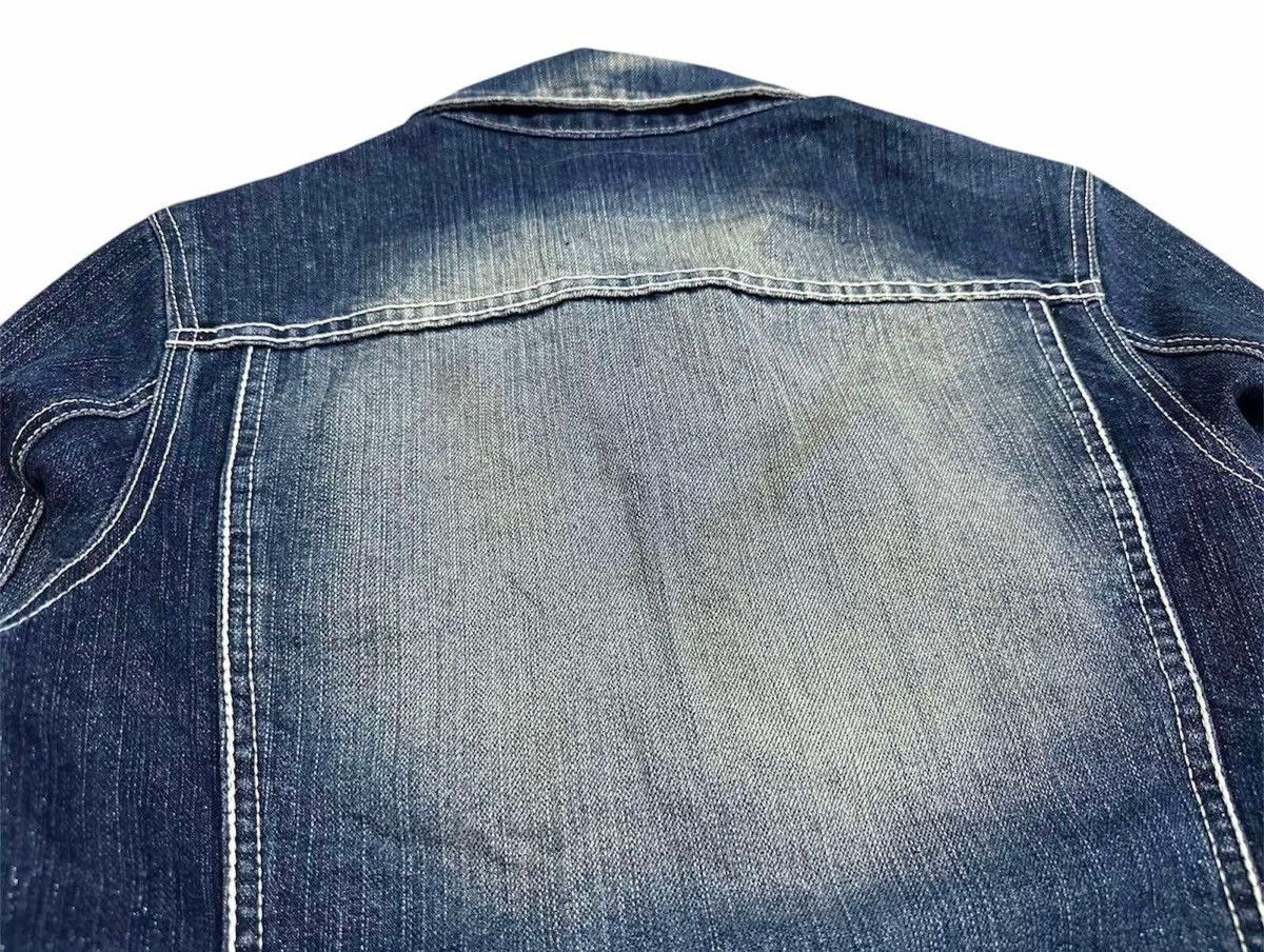 14th Addiction 🔥Y2K Archived Midas Denim Jacket Waxed Glitter Goth Punk Size US M / EU 48-50 / 2 - 9 Thumbnail