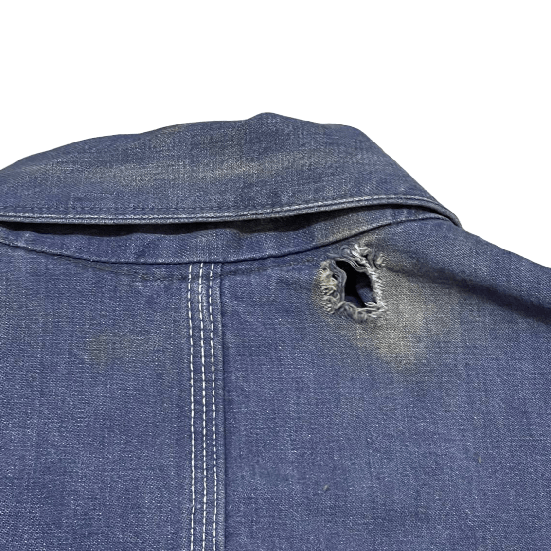 Sears True Vintage 50s 60s Sears Vat Dyed Denim Chore Work Jacket Size US L / EU 52-54 / 3 - 12 Thumbnail