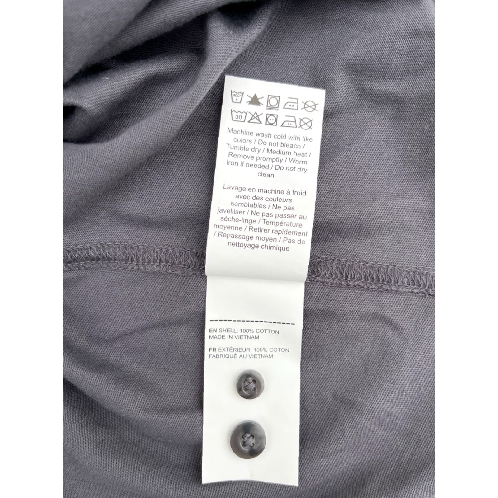 UNTUCKit UNTUCKit Luxe Tee BD Shirt Slim Fit Gray XL UNTUCKit Men Button-Up Shirt Gray Cotton Jersey Long Sleeve Size US XL / EU 56 / 4 - 6 Thumbnail