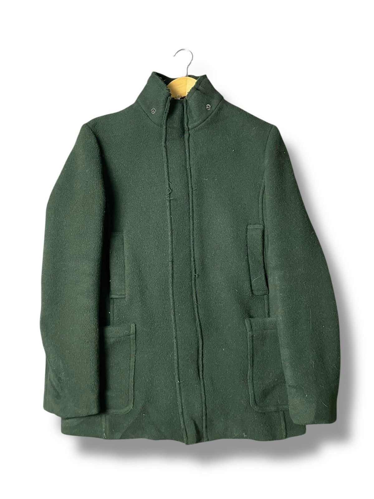 SUNAOKU WAHARA Multi-pocket Wool Coat (90)