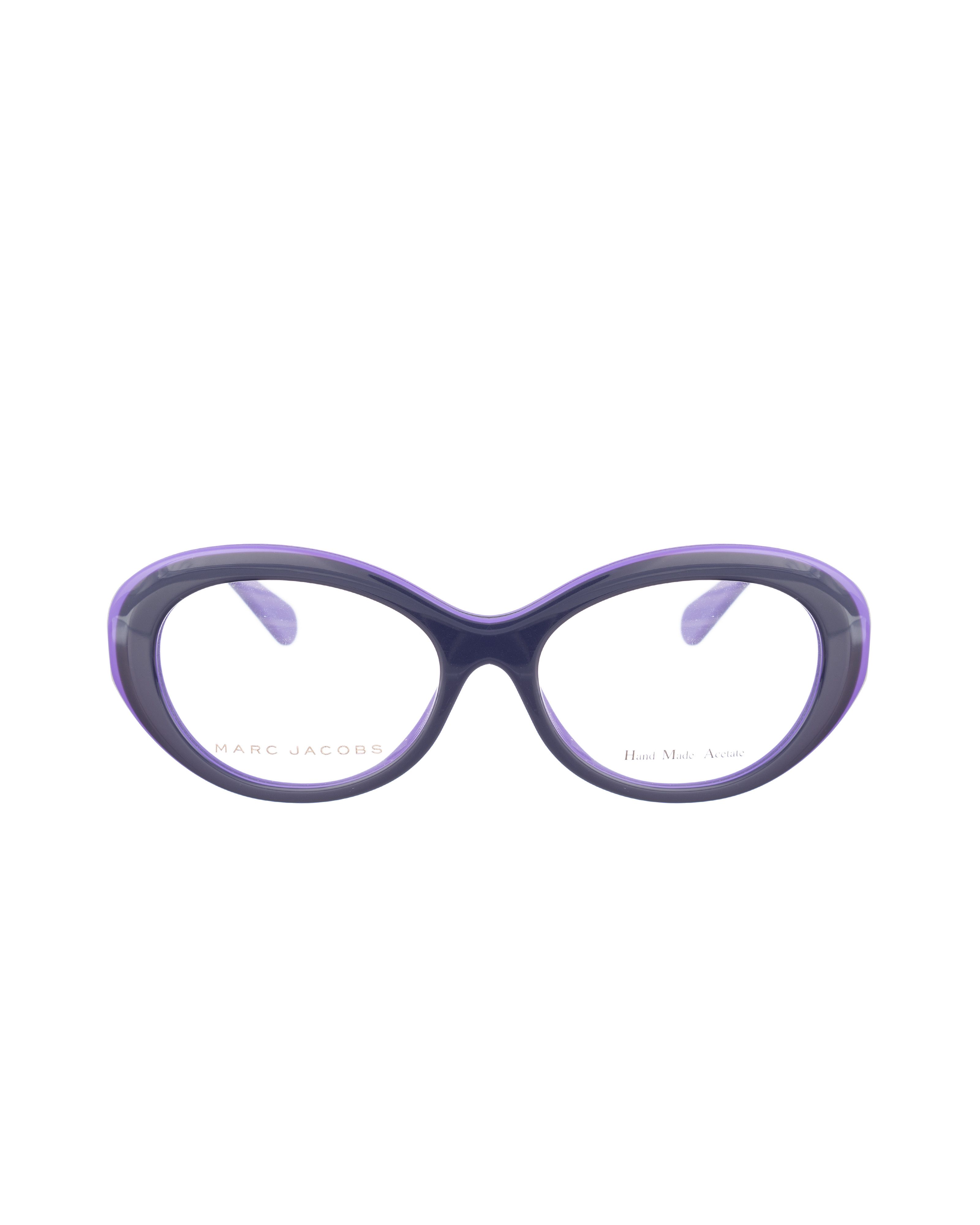 Marc Jacobs Marc Jacobs 00s Violet Plastic Oval Glasses Size ONE SIZE - 1 Thumbnail