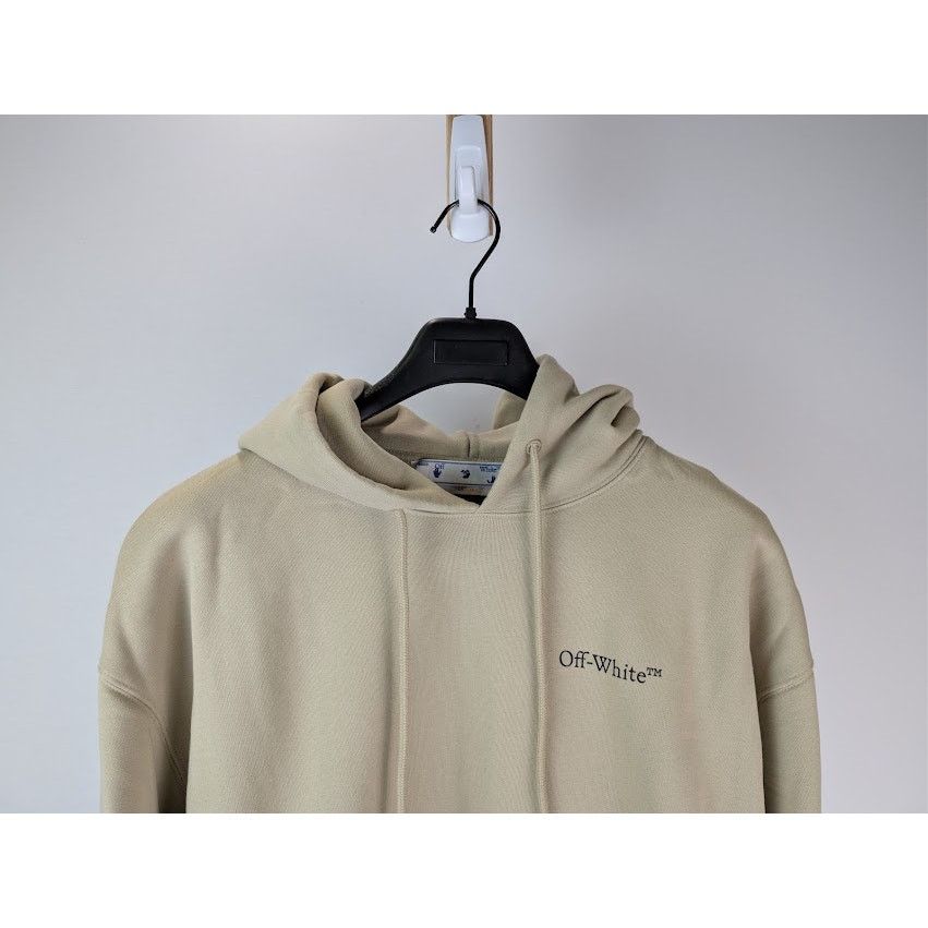 Off-White o1rshd1 Caravagg Crowning Over Hoodie in Dark Sand / Black Size US M / EU 48-50 / 2 - 4 Thumbnail
