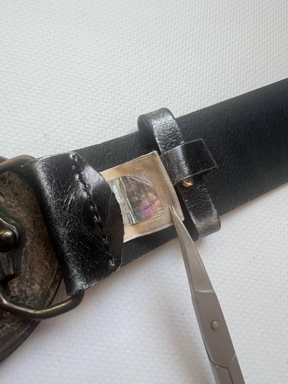John Galliano Vintage Galliano leather belt gothic punk big Face buckle Size ONE SIZE - 5 Thumbnail