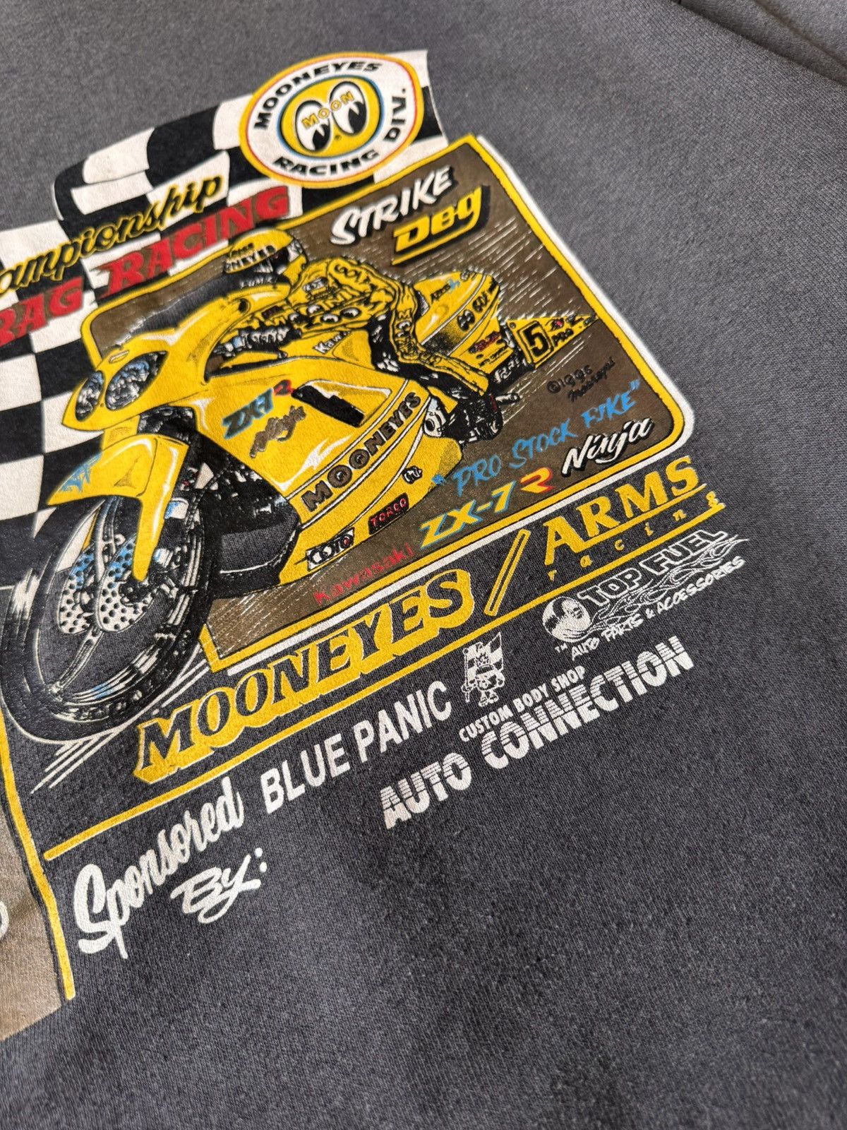 Gear for Sports Vintage 90s🔥 MOON EYE CHAMPIONSHIP DRAG RACING 1996❗️ Size US XL / EU 56 / 4 - 9 Thumbnail