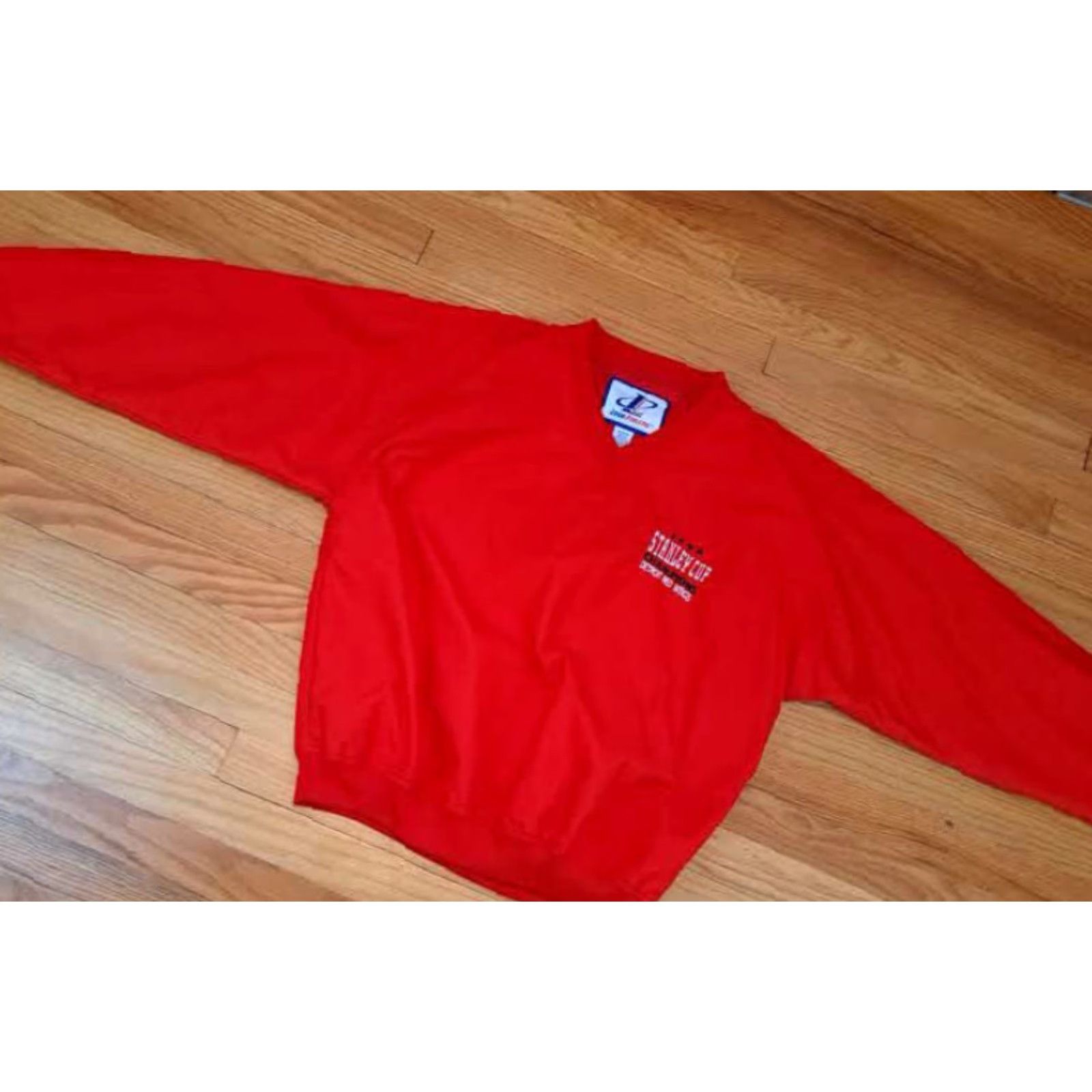 Logo Athletic VINTAGE Detroit Red Wings 1998 Stanley Cup Champs Nylon Warm-Up Jacket M Red Windbreaker Unisex Adults Size US M / EU 48-50 / 2 - 4 Thumbnail