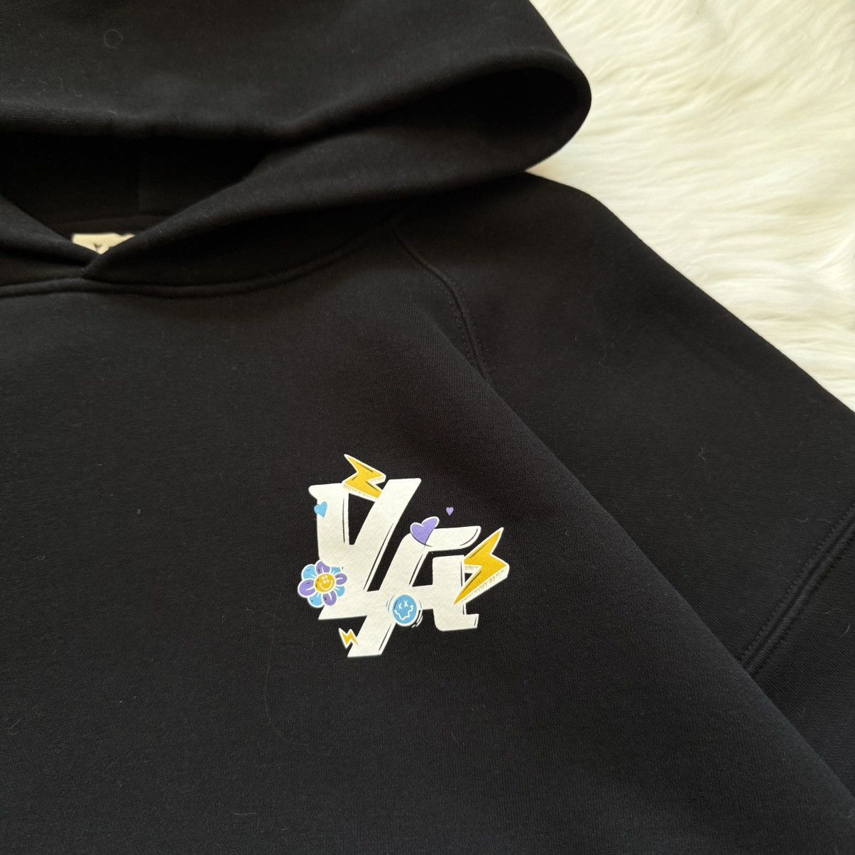 YoungLA 📌 Young LA Trippy Logo Oversized Boxy Hoodie Size US M / EU 48-50 / 2 - 4 Thumbnail