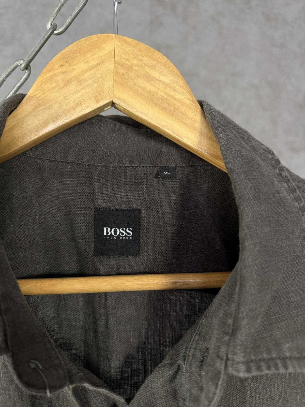 Hugo Boss Hugo Boss designer linen shirt Size US XL / EU 56 / 4 - 3 Thumbnail