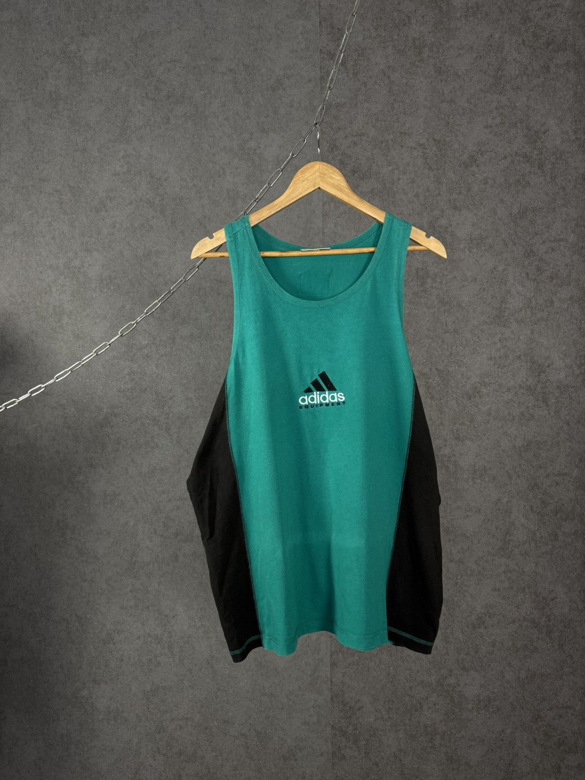 Adidas Adidas Equipment vintage center logo tank top Size US XL / EU 56 / 4 - 1 Thumbnail