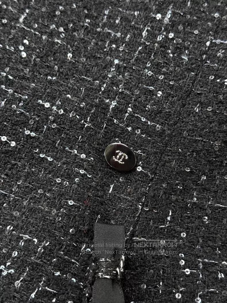 Chanel Chanel Bow heavy industry sequin soft tweed braided sleeve Size XS / US 0-2 / IT 36-38 - 4 Thumbnail