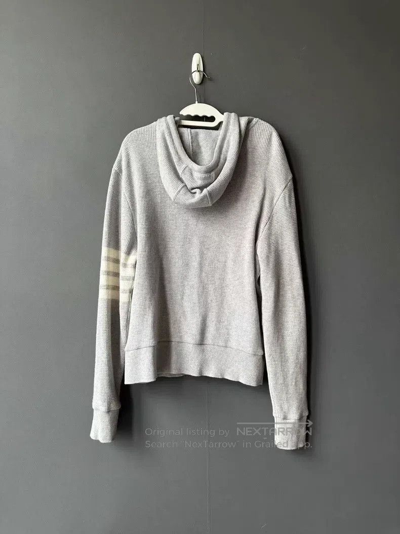 Thom Browne Thom Browne Grey Cashmere and Wool Blended Knit Hoodie Size US S / EU 44-46 / 1 - 2 Thumbnail