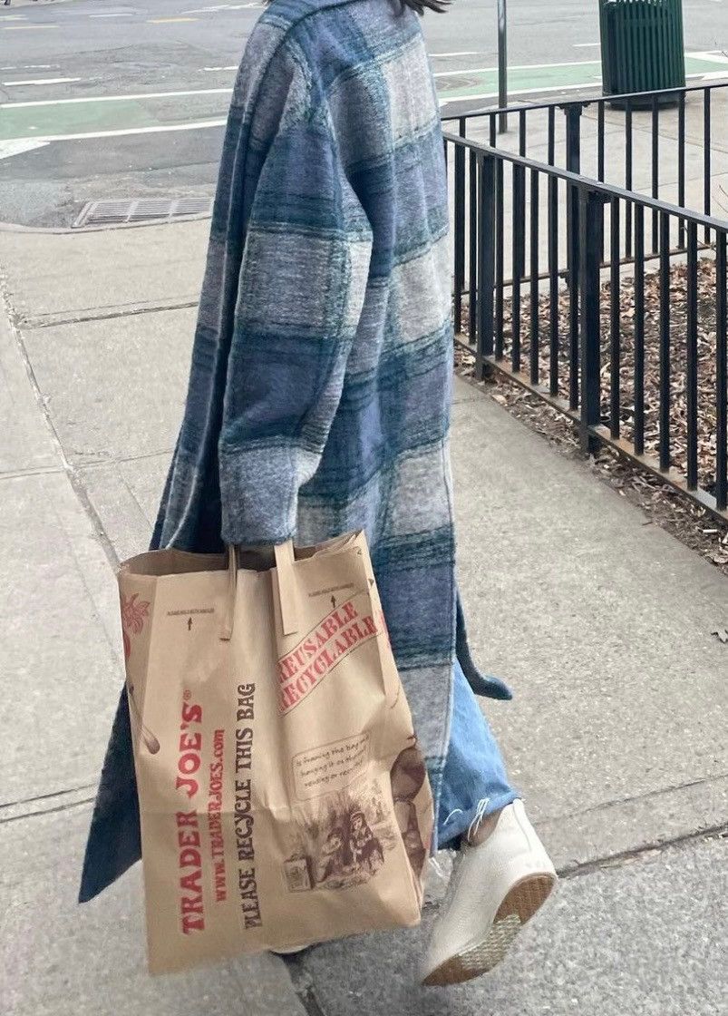 Isabel Marant Pastel Blue Plaid Coat