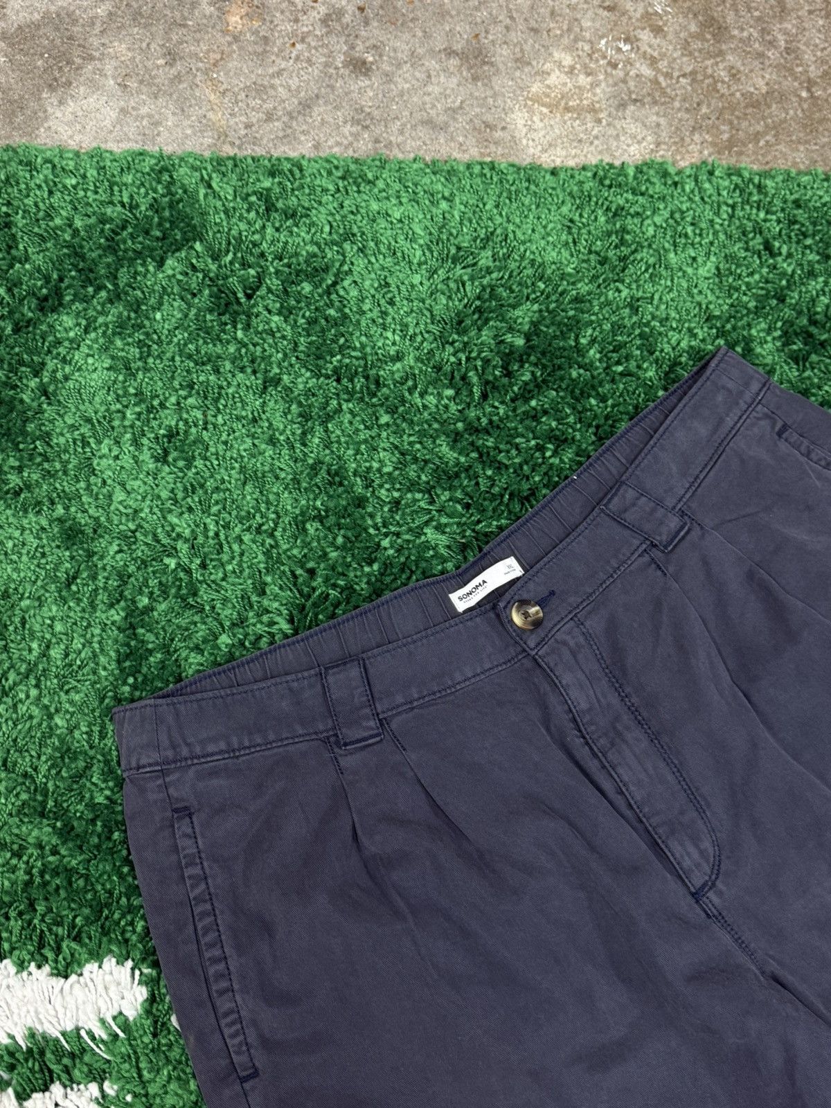 Sonoma Vintage Sonoma Wide Leg 2XL XXL Navy Chino Work Pants Size US 38 / EU 54 - 2 Thumbnail