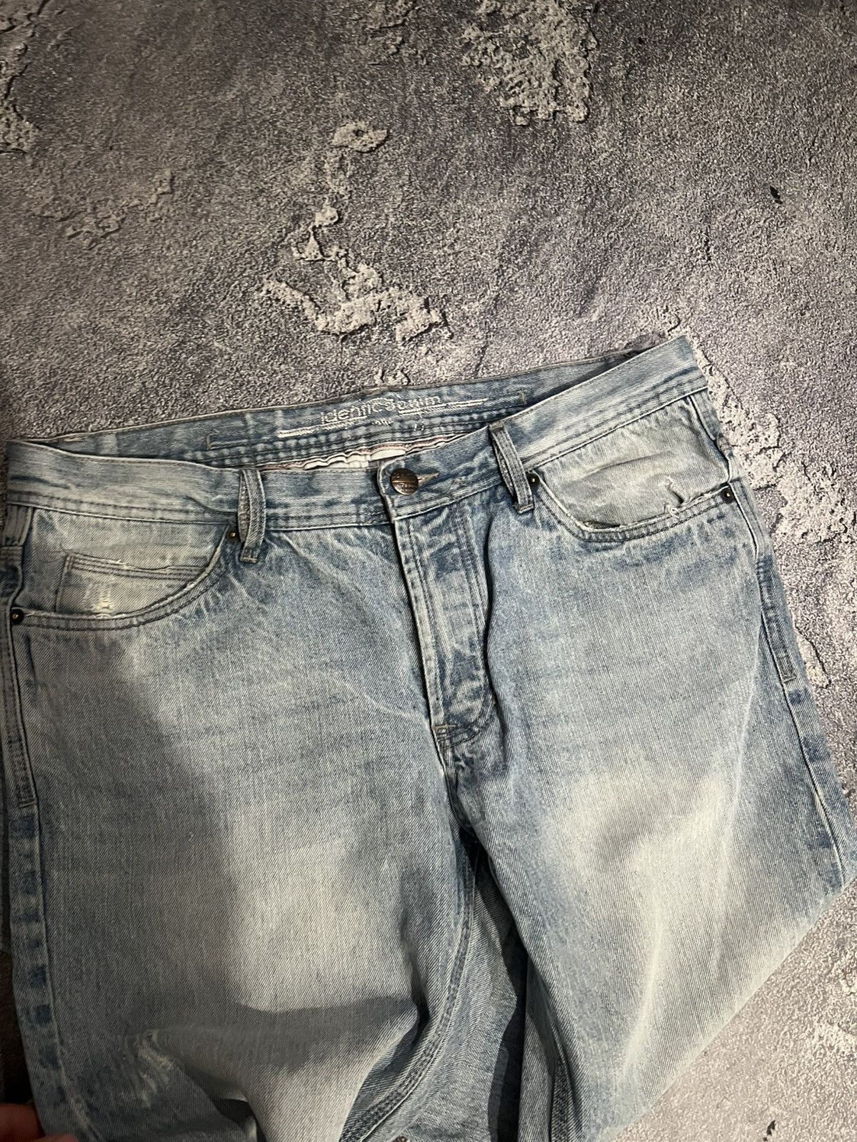 Japanese Brand Faded Washed Light Blue Retro Archival Jeans Size US 36 / EU 52 - 5 Thumbnail