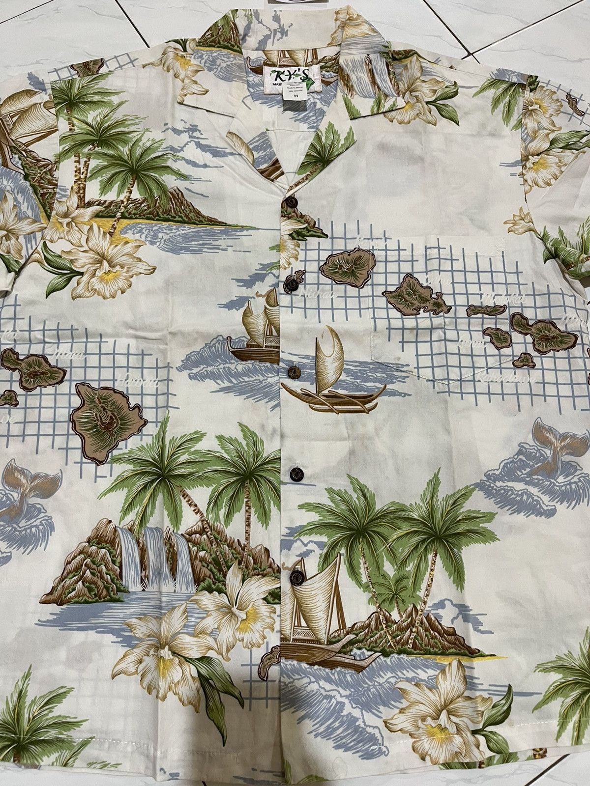 Japanese Brand 🔥 Vintage Hawaiian Open Collar Shirt Size US M / EU 48-50 / 2 - 3 Thumbnail