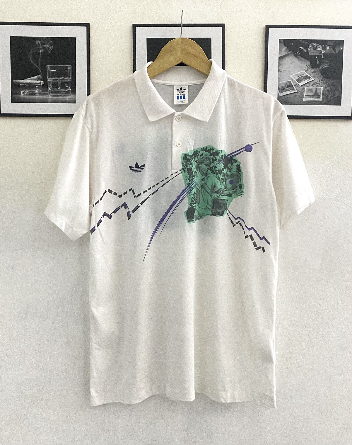 Adidas 80s Adidas Stefan Edberg Polo Shirt Size US L / EU 52-54 / 3 - 1 Thumbnail