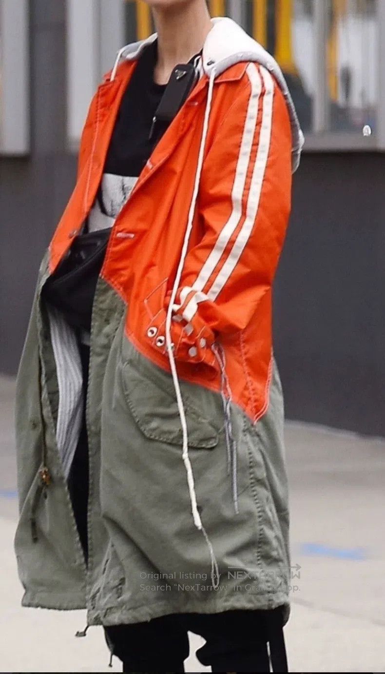 Greg Lauren Greg Lauren Patchwork Hooded Raincoat Size US M / EU 48-50 / 2 - 1 Thumbnail