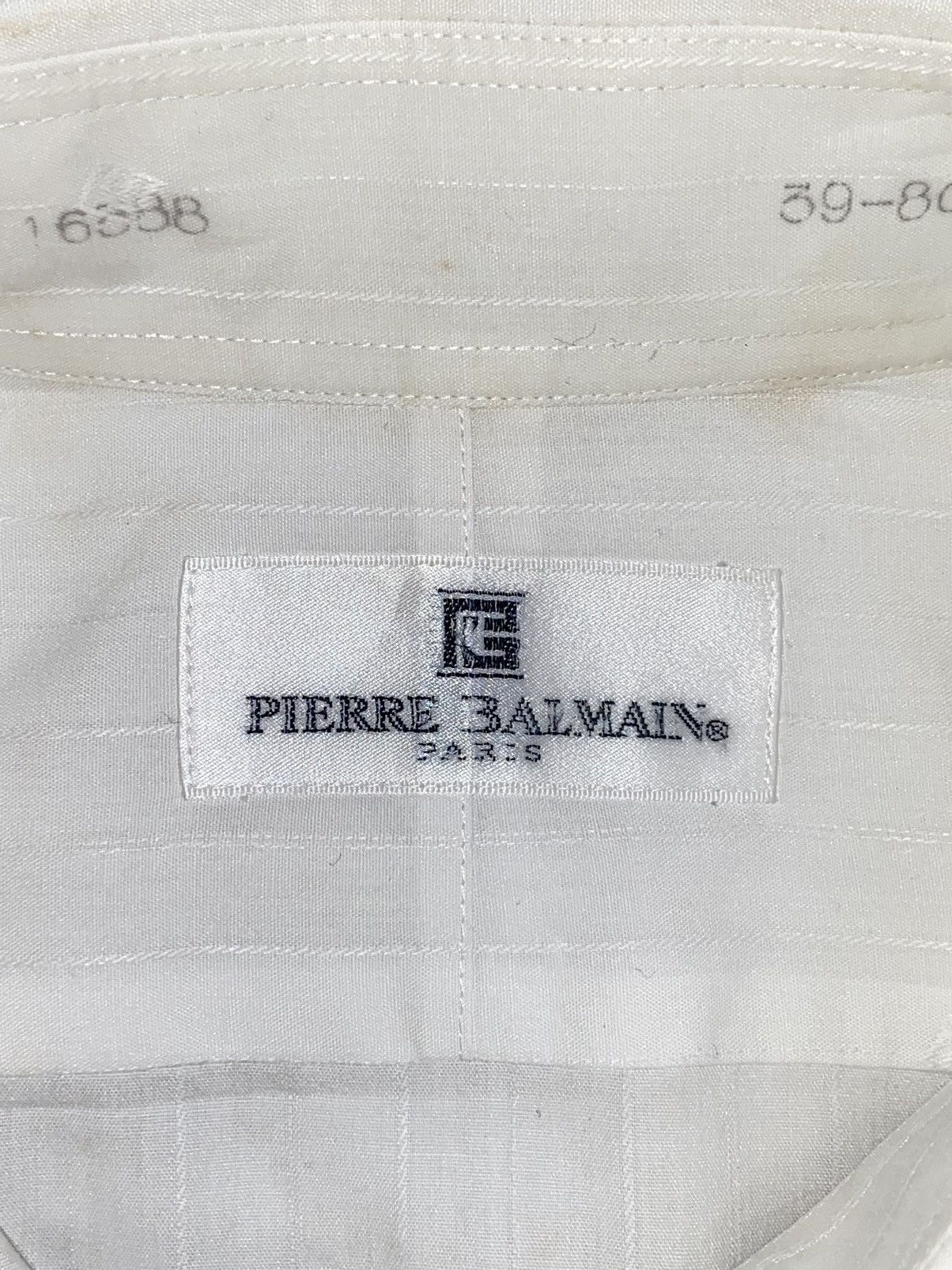 Pierre Balmain PIERRE BALMAIN Paris White Shirt Size US S / EU 44-46 / 1 - 11 Thumbnail
