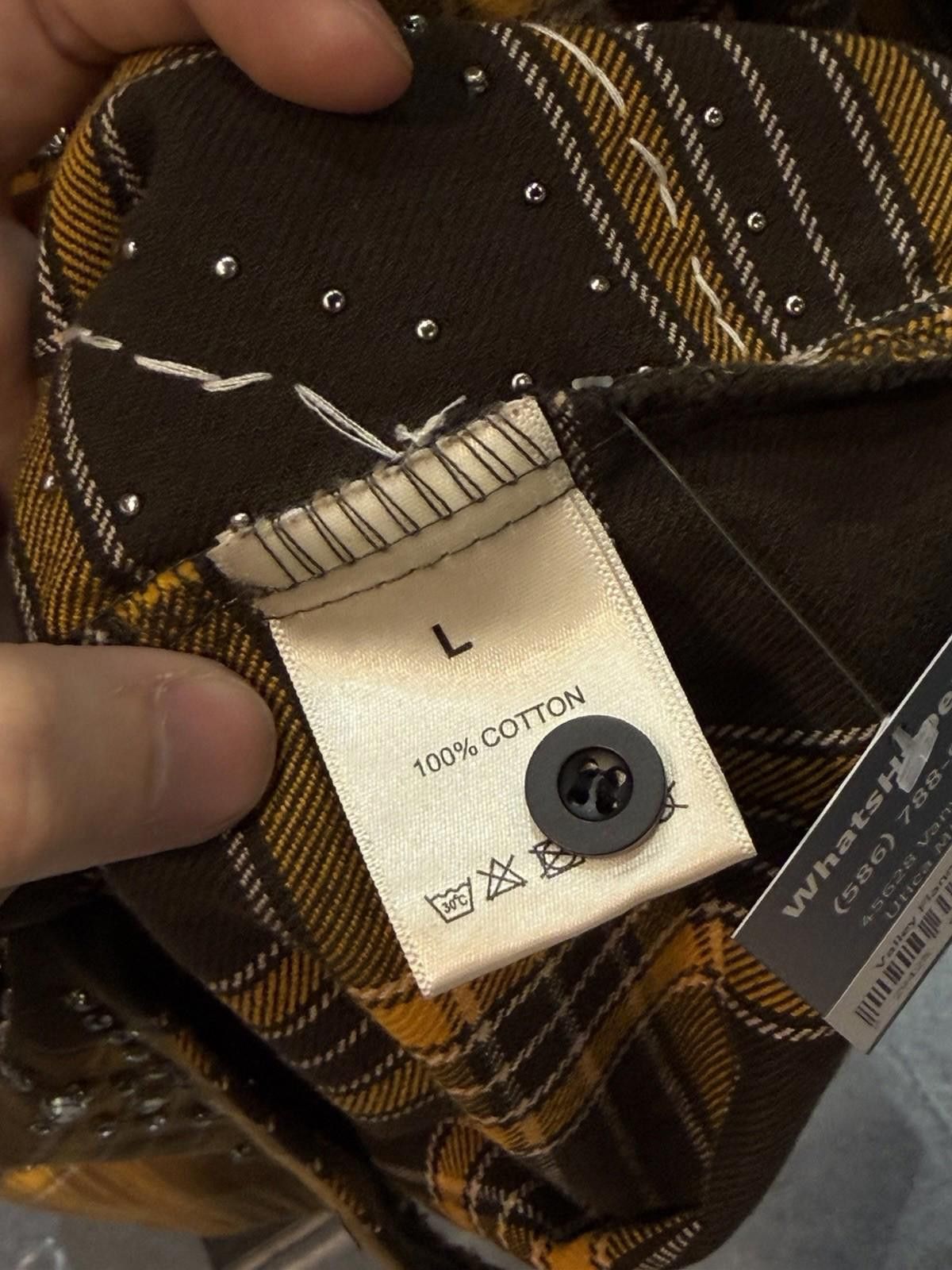 Vale Valley Dreams Crystal Stone Flannel Size (Large) New Brown Size US L / EU 52-54 / 3 - 8 Thumbnail