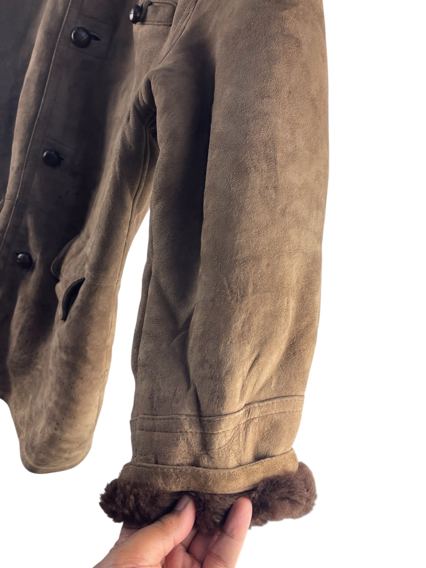 Yves Saint Laurent Vintage 1990s Yves Saint Laurent Pour Homme Shearling Coat Size L / US 10 / IT 46 - 9 Thumbnail
