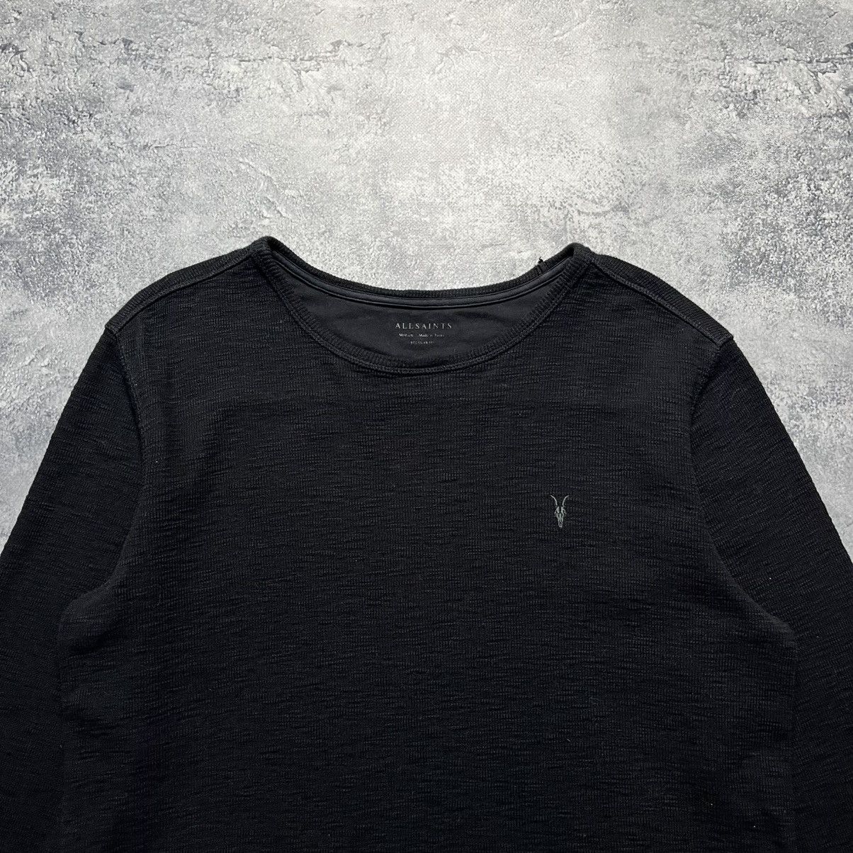 Allsaints × Vintage Vintage Allsaints Black Sweater Streetwear Y2K Designer Size US M / EU 48-50 / 2 - 2 Thumbnail