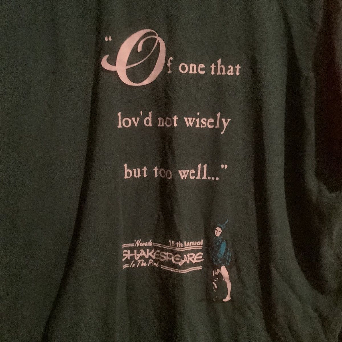 Hanes × Vintage Othello Shakespeare Tshirt Quote XL USA Of One That Lov’d Size US XL / EU 56 / 4 - 5 Thumbnail
