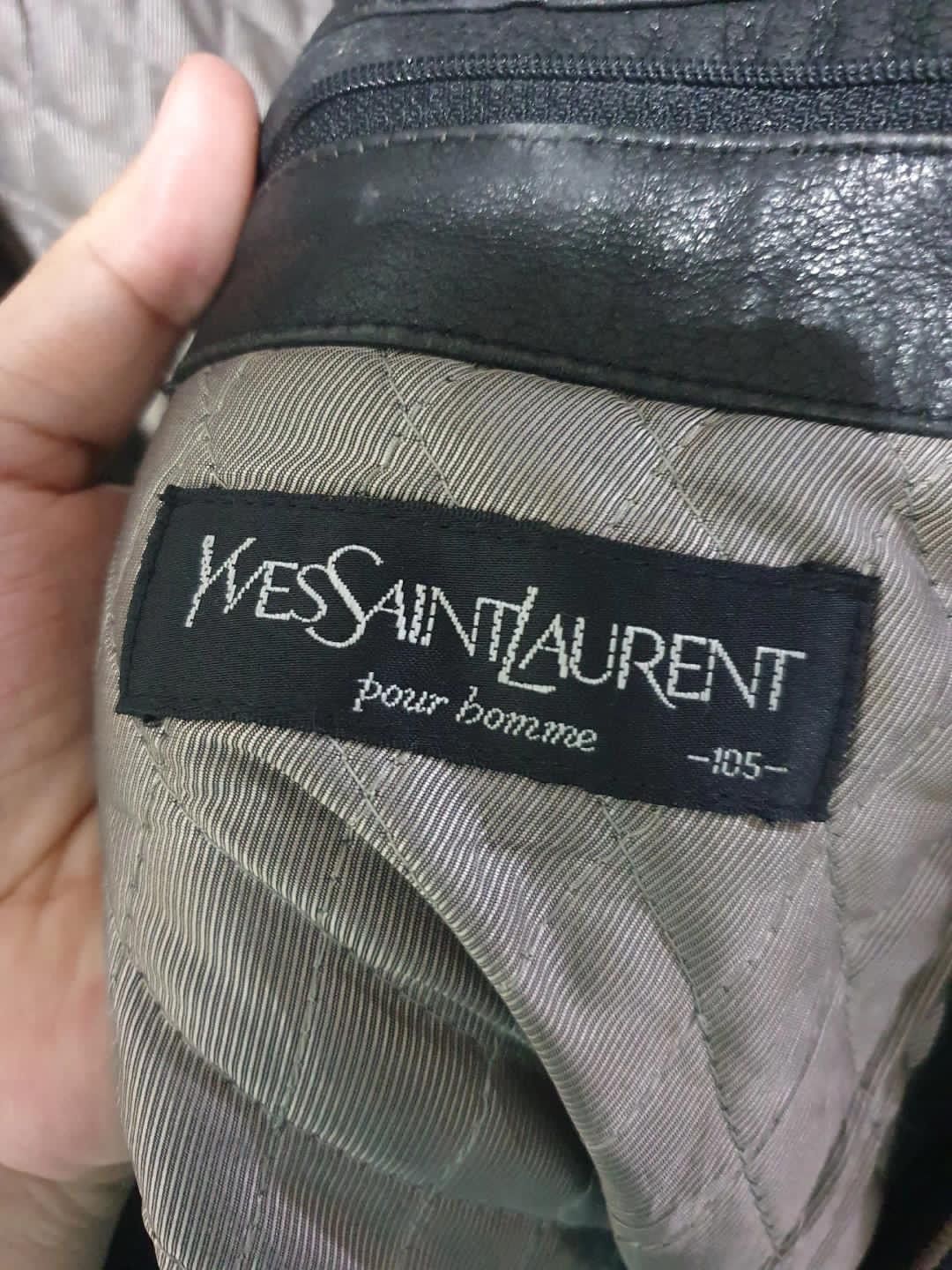 Vintage × Yves Saint Laurent Rare Leather Jacket Yves saint lauren Size US XXL / EU 58 / 5 - 7 Thumbnail
