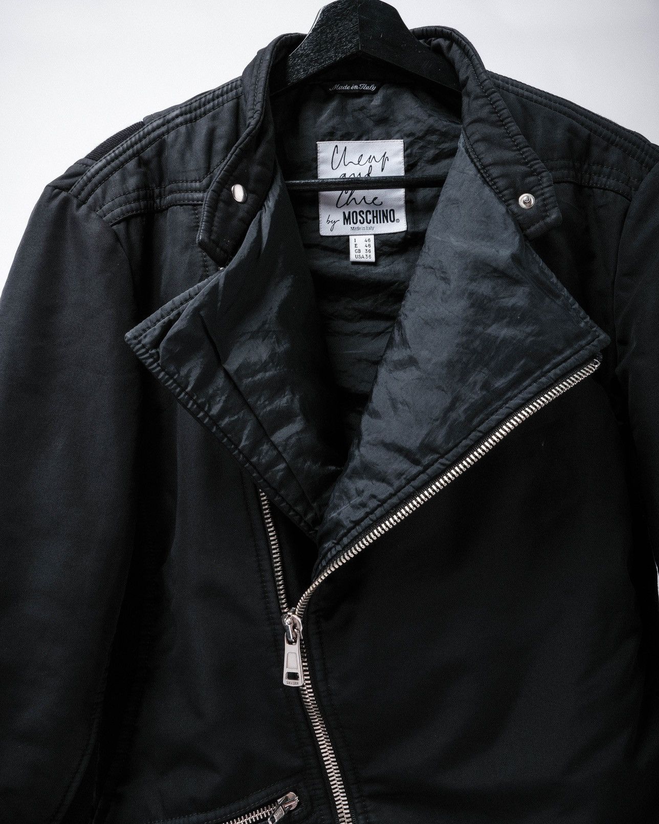 Moschino Moschino Biker Jacket Size US S / EU 44-46 / 1 - 8 Thumbnail