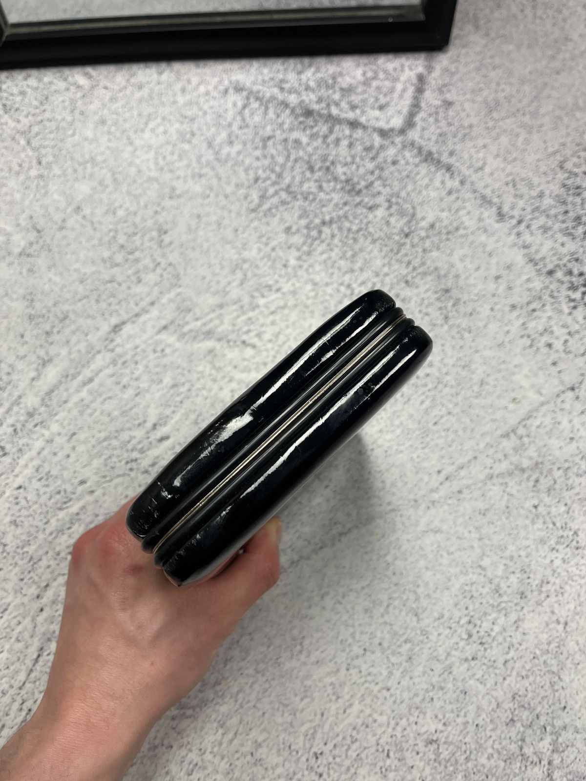 Vintage Vintage Yves Saint Laurent Clutch Bag Patent Leather Case Size ONE SIZE - 10 Thumbnail