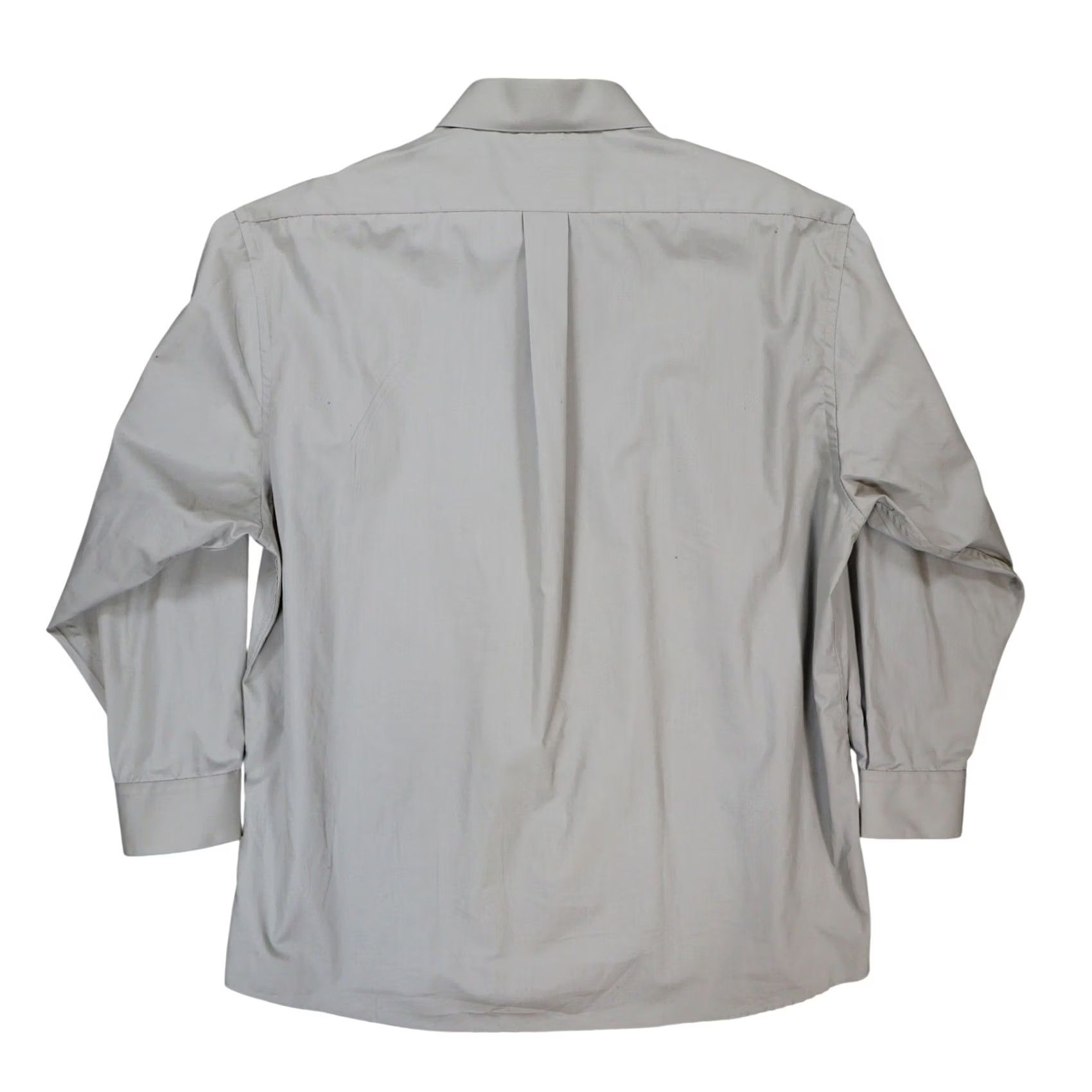 Vintage Giorgio Brutini Mens Gray XL Dress Shirt Long Sleeve Button Up Pocket Size 48R - 2 Thumbnail