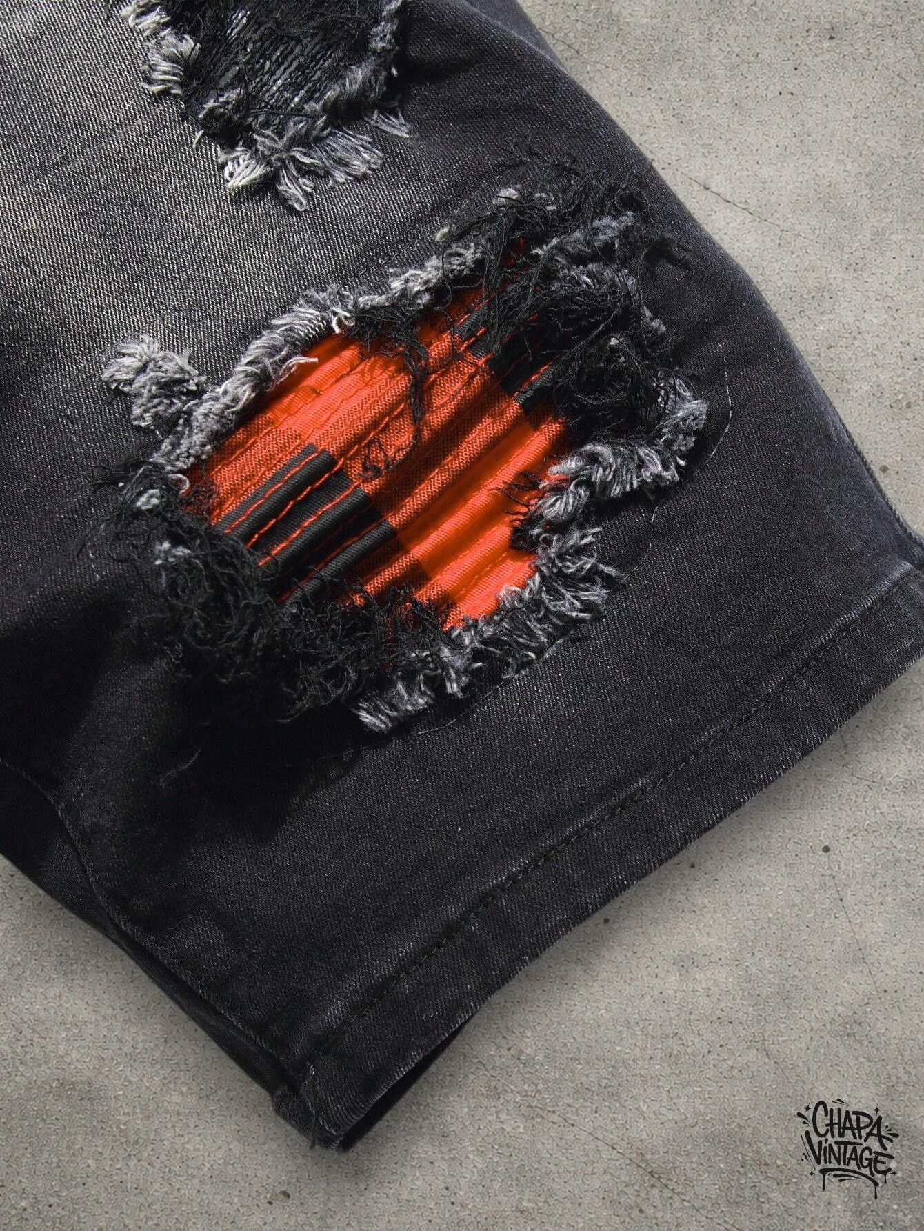 Japanese Brand Ripped jeans shorts Size US 32 / EU 48 - 3 Thumbnail