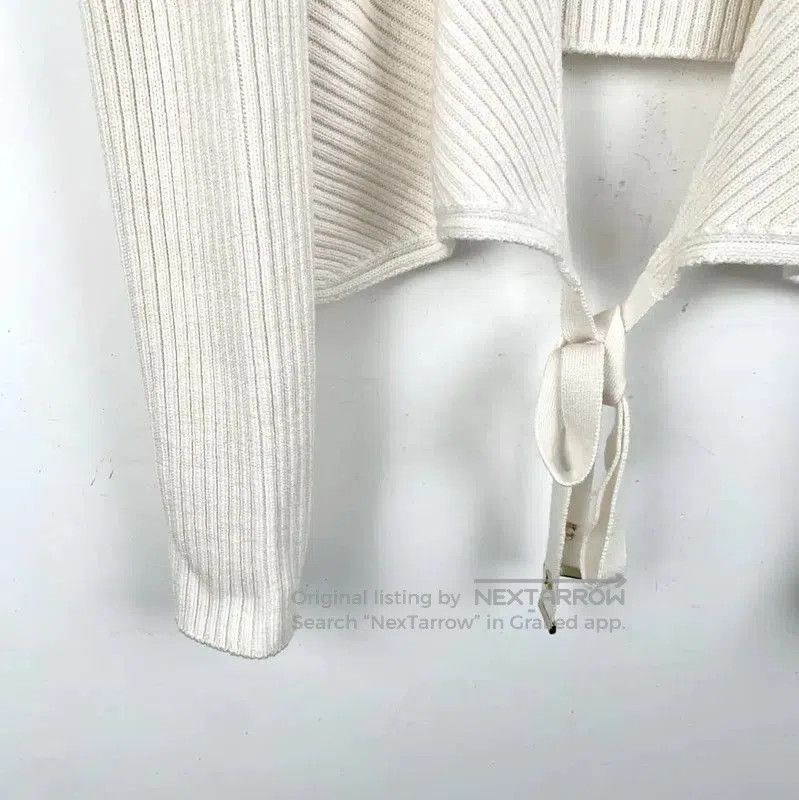 Dior Dior White Ribbed Wool Cardigan for Women . Size XS / US 0-2 / IT 36-38 - 4 Thumbnail