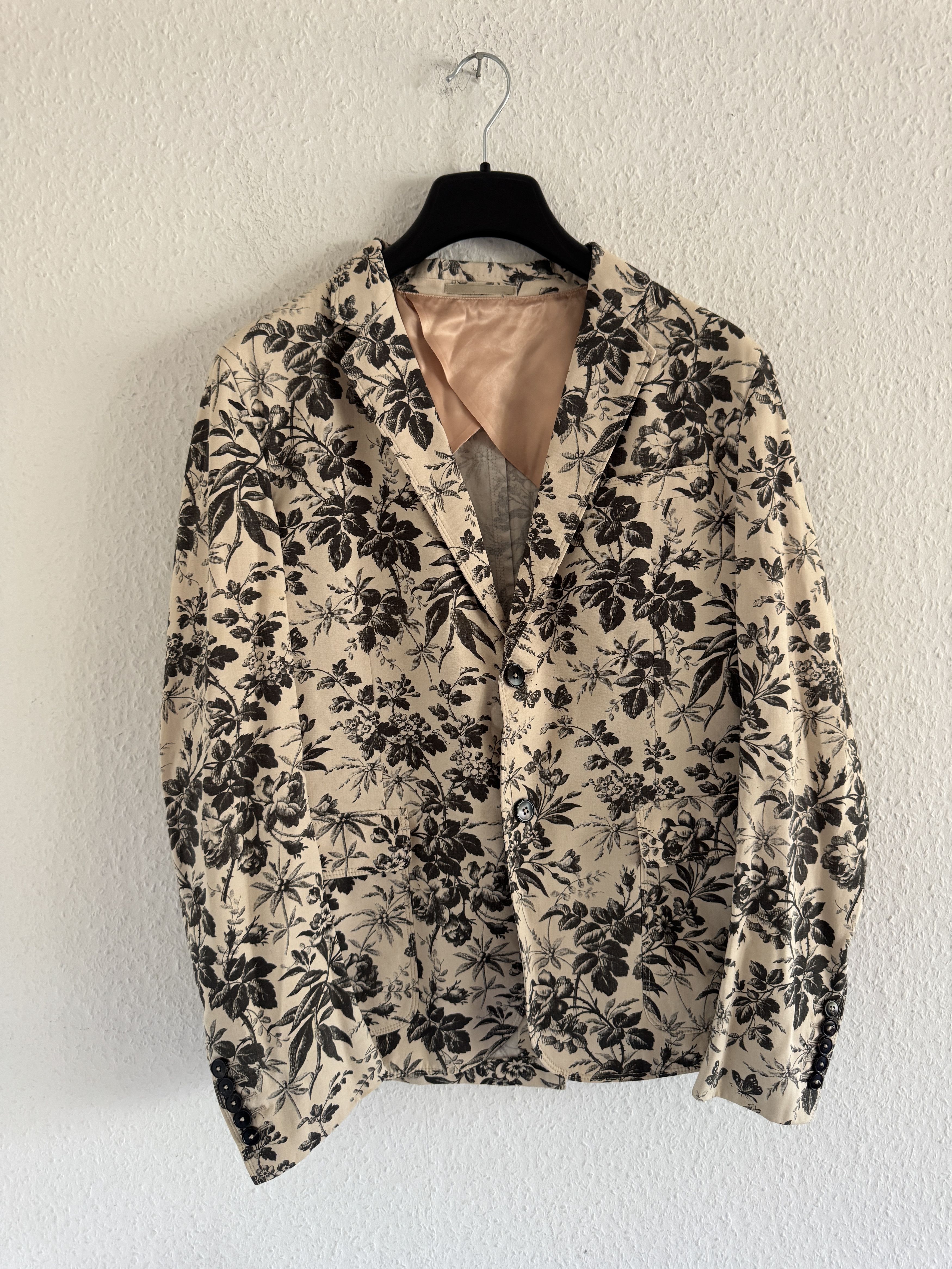 Gucci Floral print tailored blazer Size 50R - 1 Thumbnail