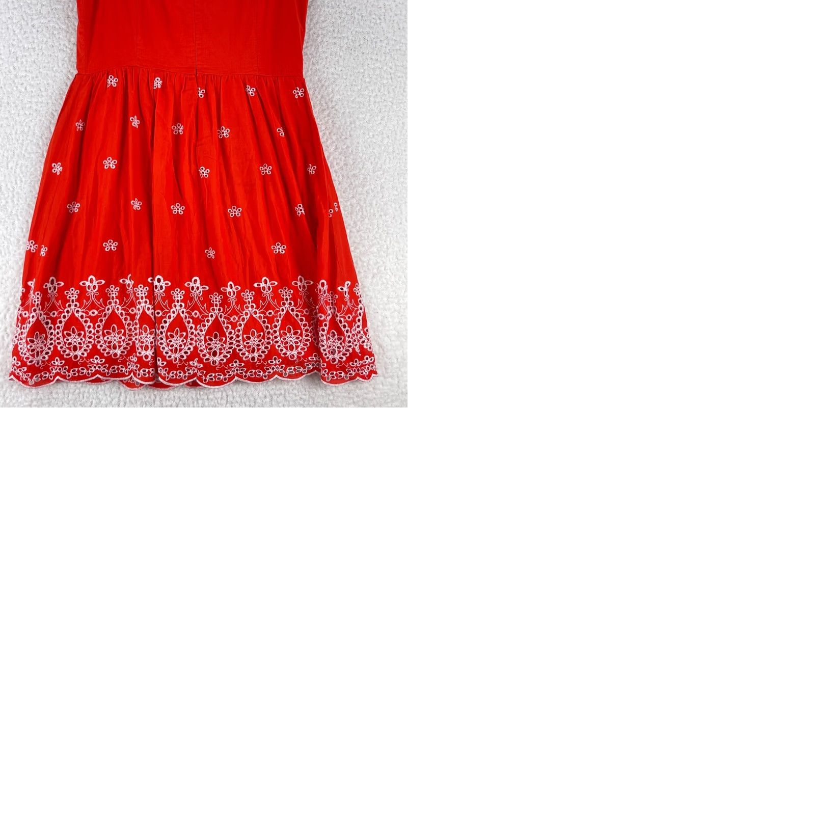 NYDJ NYDJ Swing Dress Womens Size 8 Orange Embroidered Beaded Sleeveless Lined Knee Length Fit & Flare Casual Party Wedding Size M / US 6-8 / IT 42-44 - 10 Thumbnail