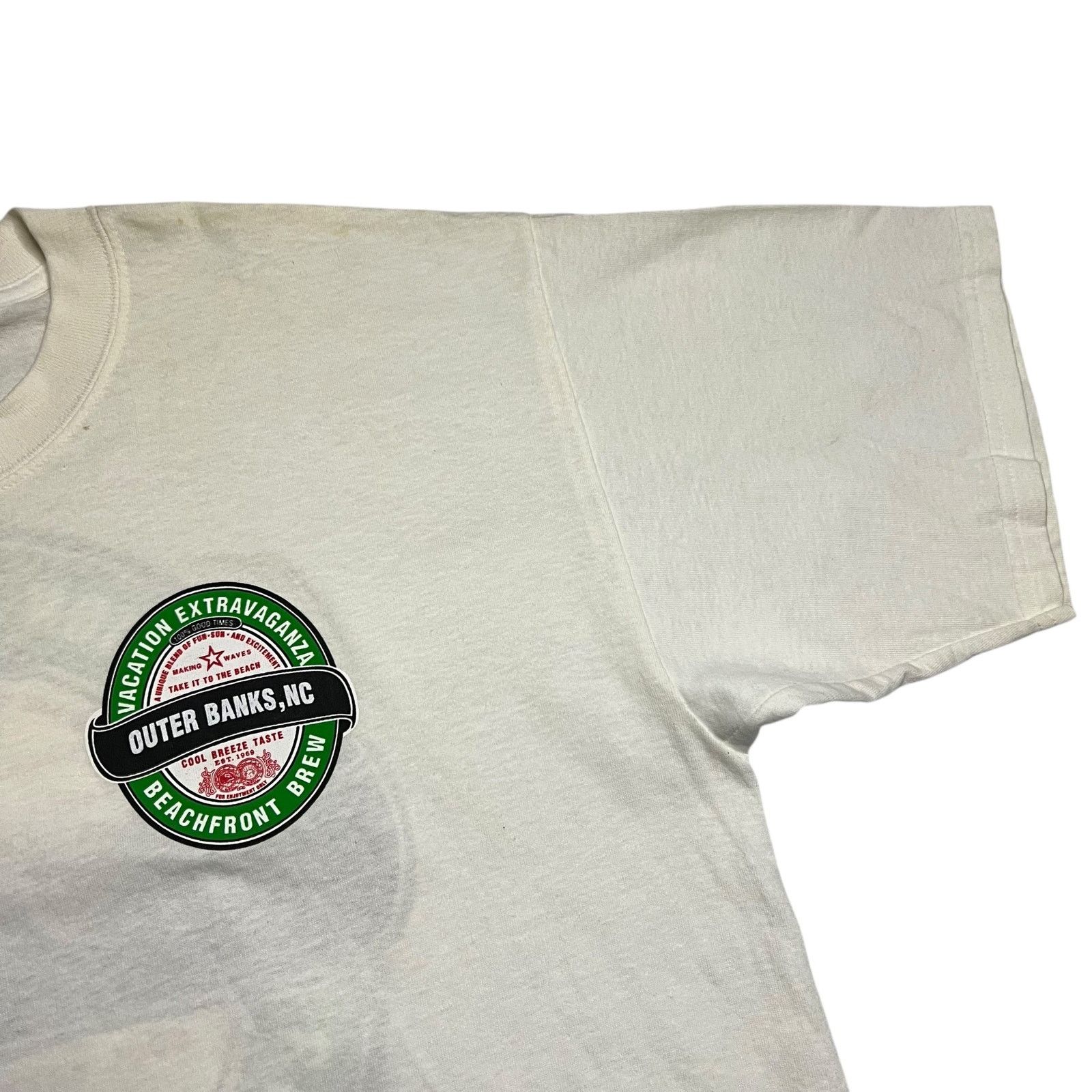 Gildan × Vintage Y2K Outer Banks Beach Front Brew beer tee (XL) DS NWT Size US XL / EU 56 / 4 - 5 Thumbnail