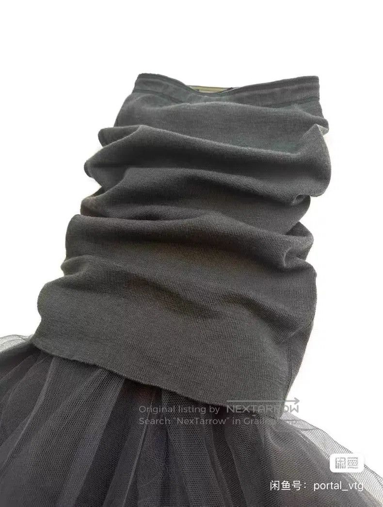 Junya Watanabe Junya Watanabe size XS Knitted tulle fishtail skirt Size 22" - 4 Thumbnail