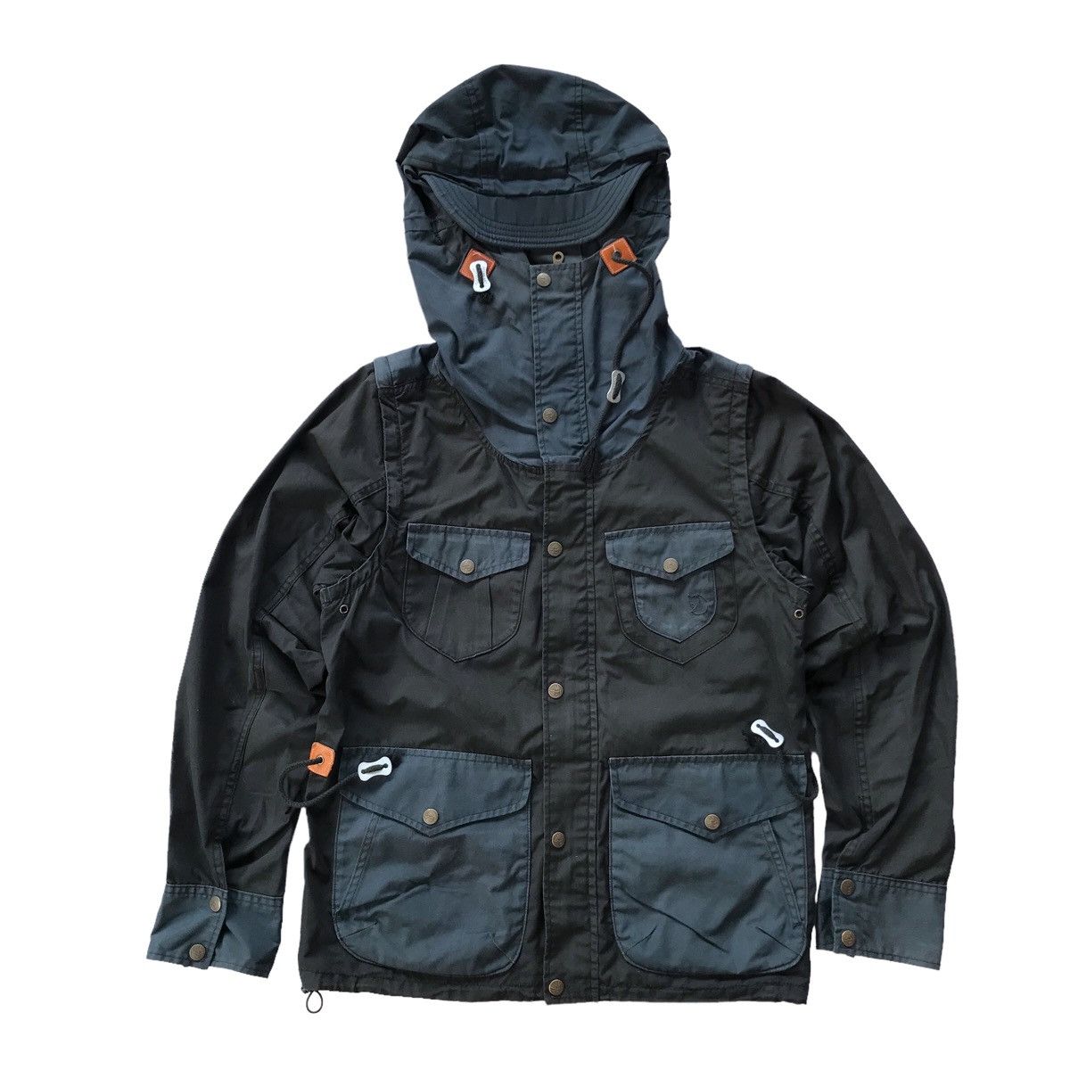 image of Fjallraven Parka Jacket 2In1 G1000 in Black, Men's (Size 2XS)