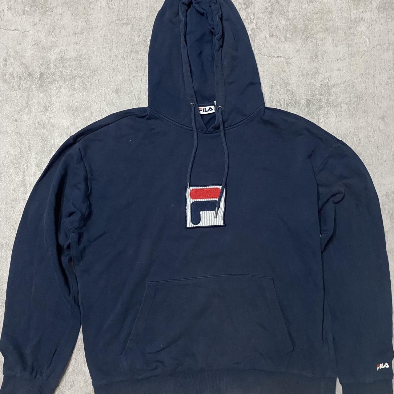Fila Navy Fila hoodie with embroidered logo - oversized fit Size US L / EU 52-54 / 3 - 1 Thumbnail