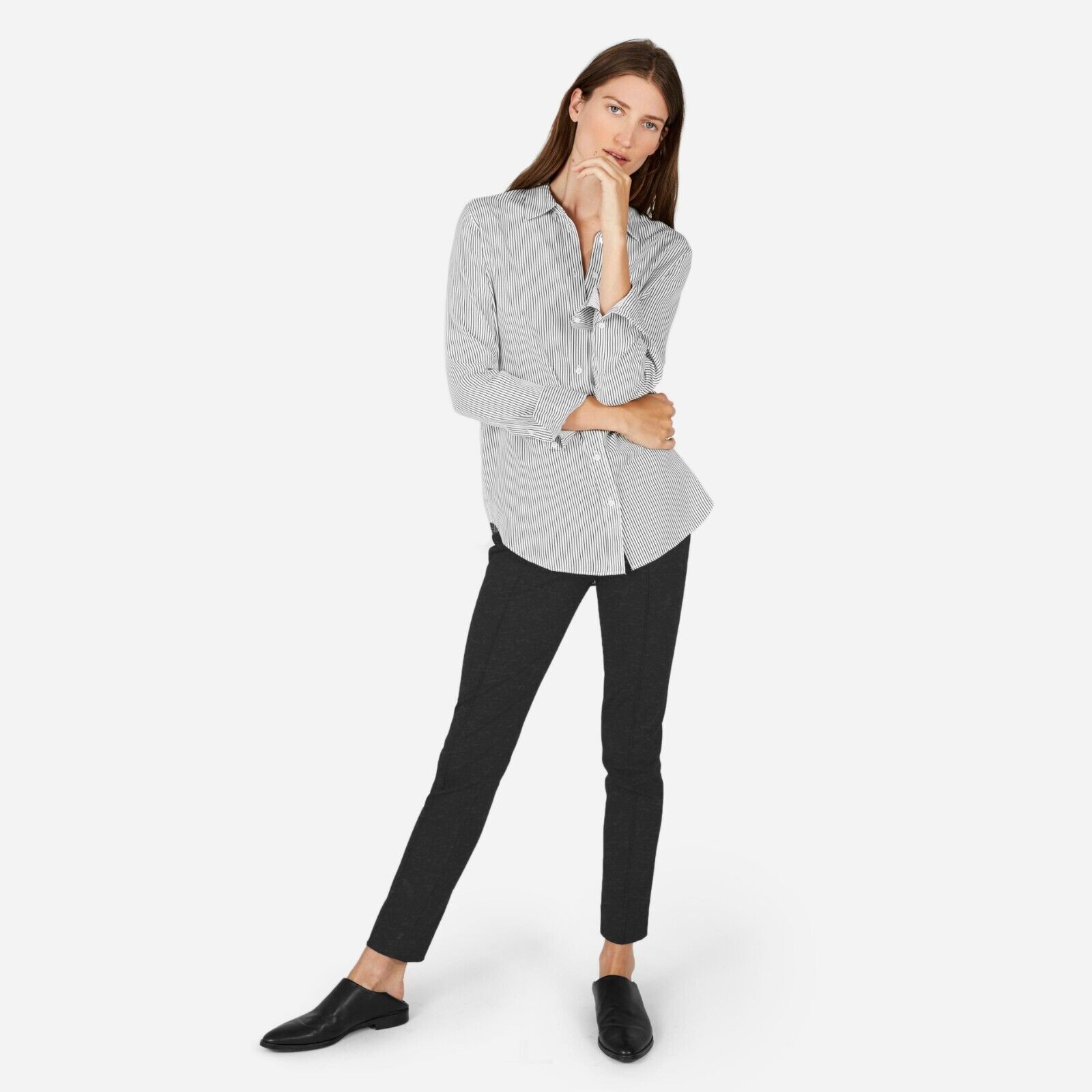 Everlane Everlane Women Charcoal Casual Skinny Pants Size XS Size 26" / US 2 / IT 38 - 1 Thumbnail