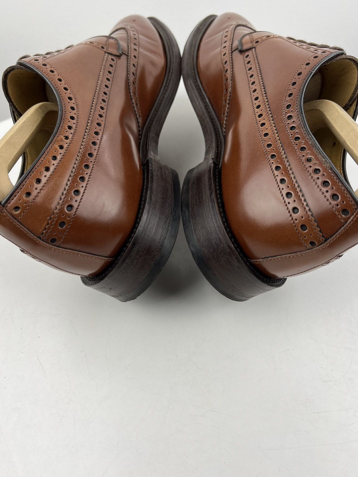 Loake LOAKE Brogues Leather Shoes Made in England Brown Men’s Size US 12 / EU 45 - 12 Thumbnail