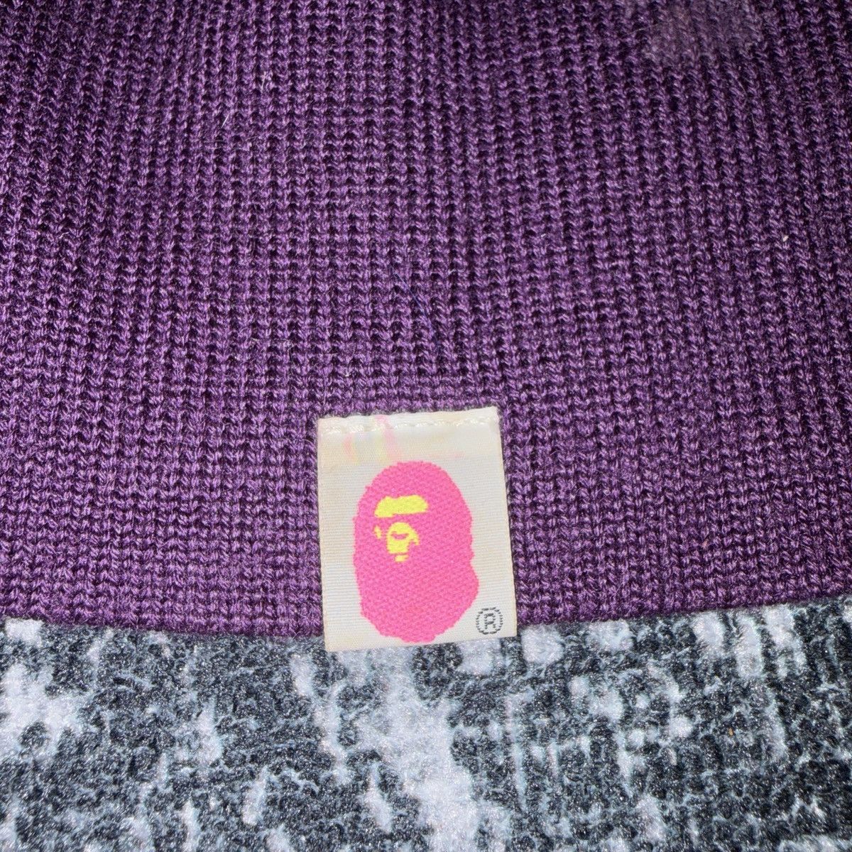 Bape bape sta nigo purple beanie Size ONE SIZE - 2 Thumbnail