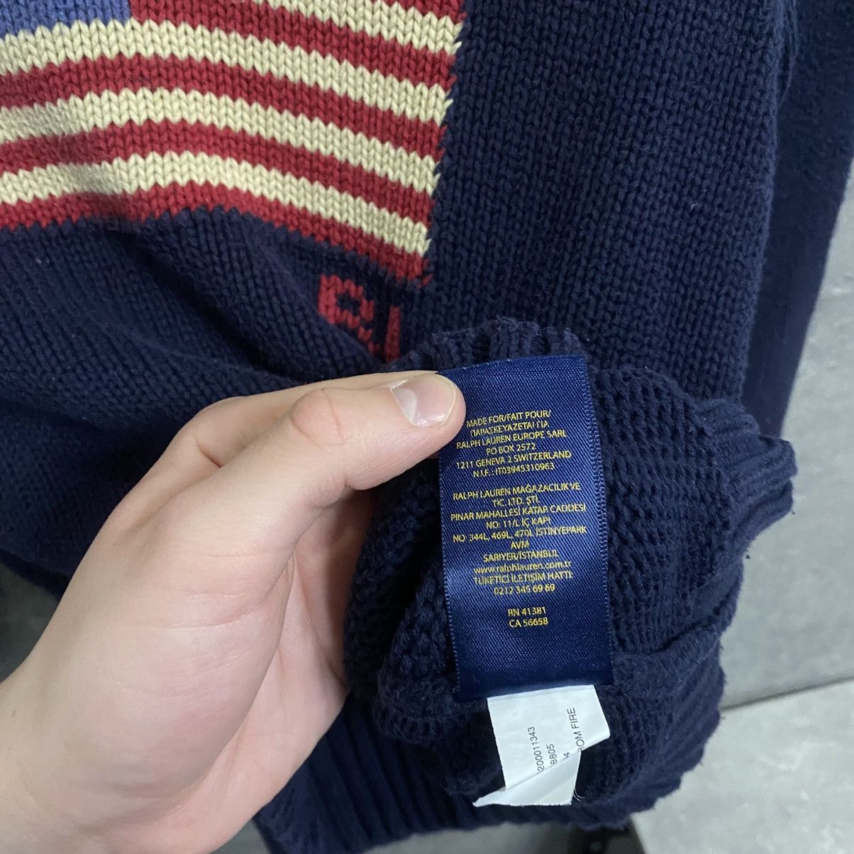 Polo Ralph Lauren Vintage Polo Ralph Lauren USA Flag 1/4 Zip Sweater Size US XS / EU 42 / 0 - 11 Thumbnail