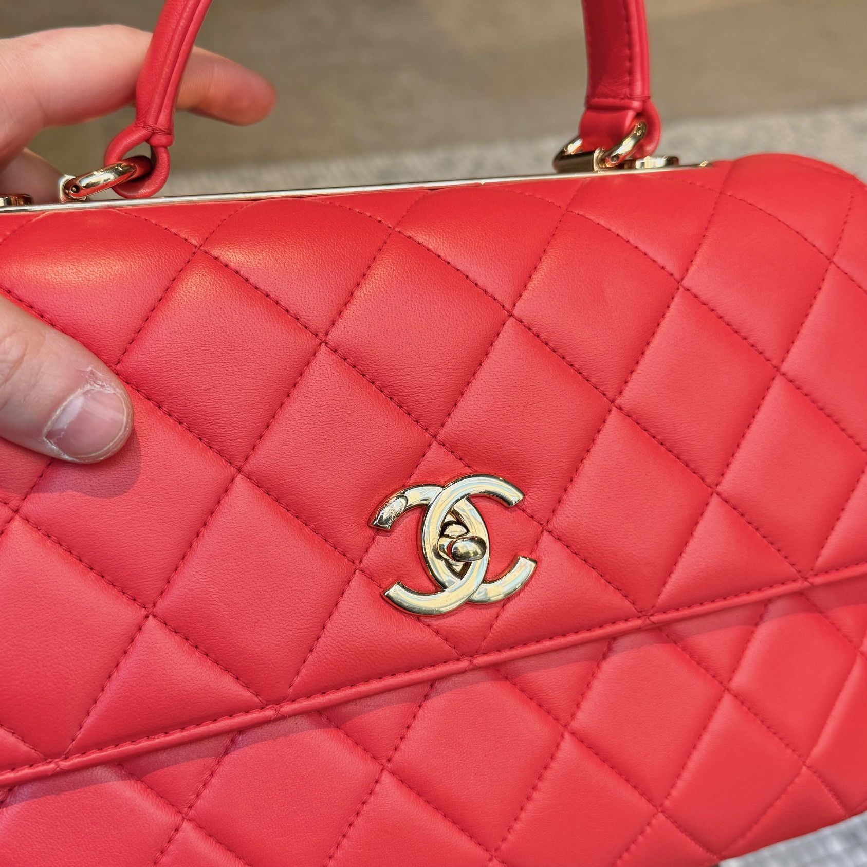Chanel Chanel 2019 Medium Trendy Quilted Top Handle Shoulder Bag Size ONE SIZE - 17 Thumbnail