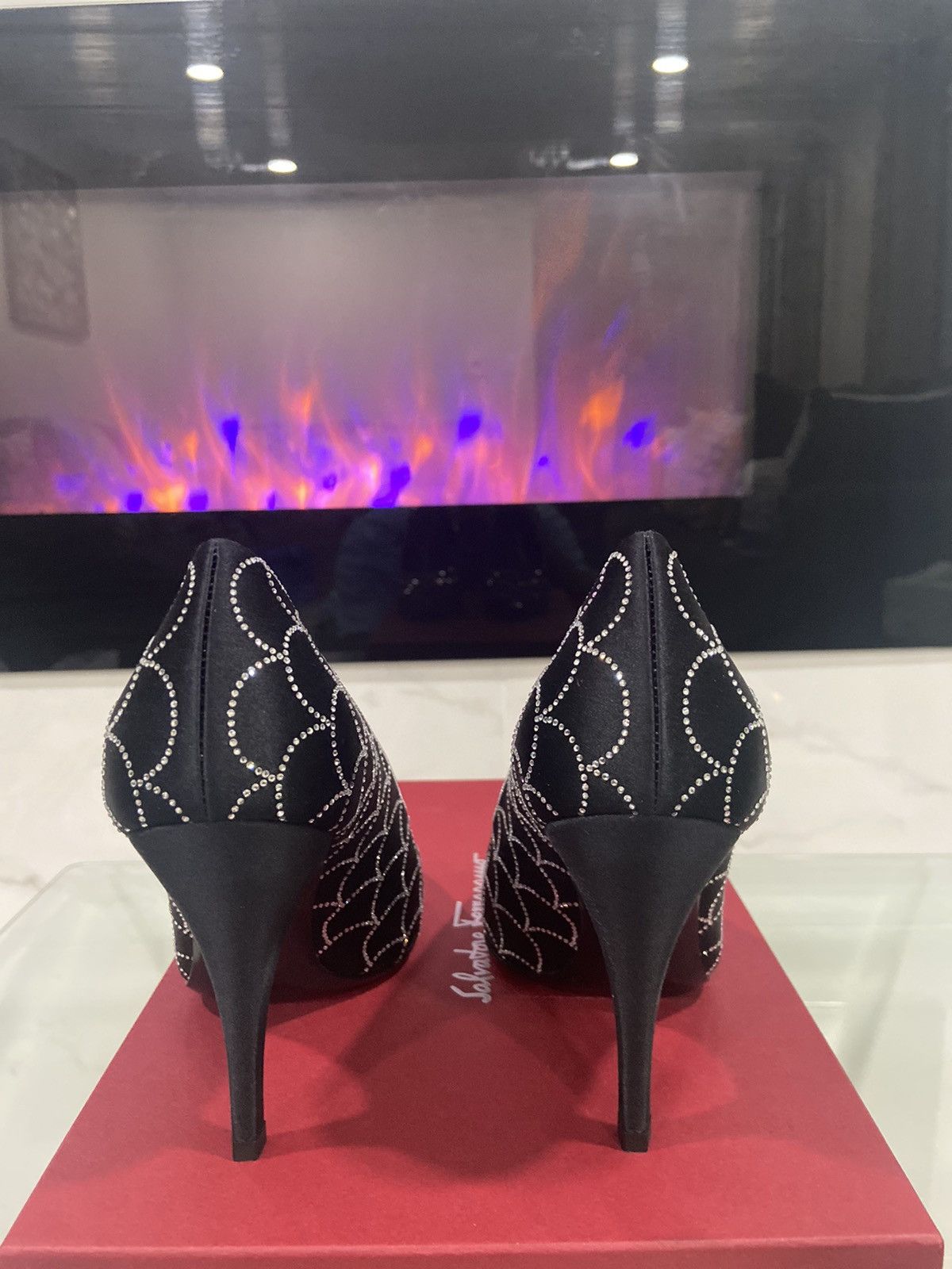 Salvatore Ferragamo Ferragamo Rhinestone Pumps - Women’s 6.5 - Like New Size US 6.5 / IT 36.5 - 5 Thumbnail