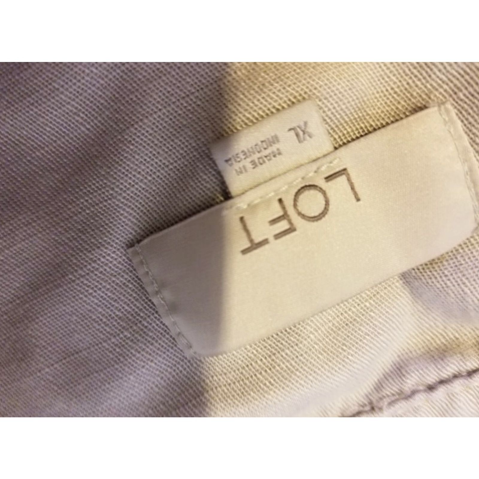Ann Taylor VINTAGE? No. Final: Ann Taylor Jacket Womens XL Beige Lyocell Basic Coat? Size XL / US 12-14 / IT 48-50 - 4 Thumbnail